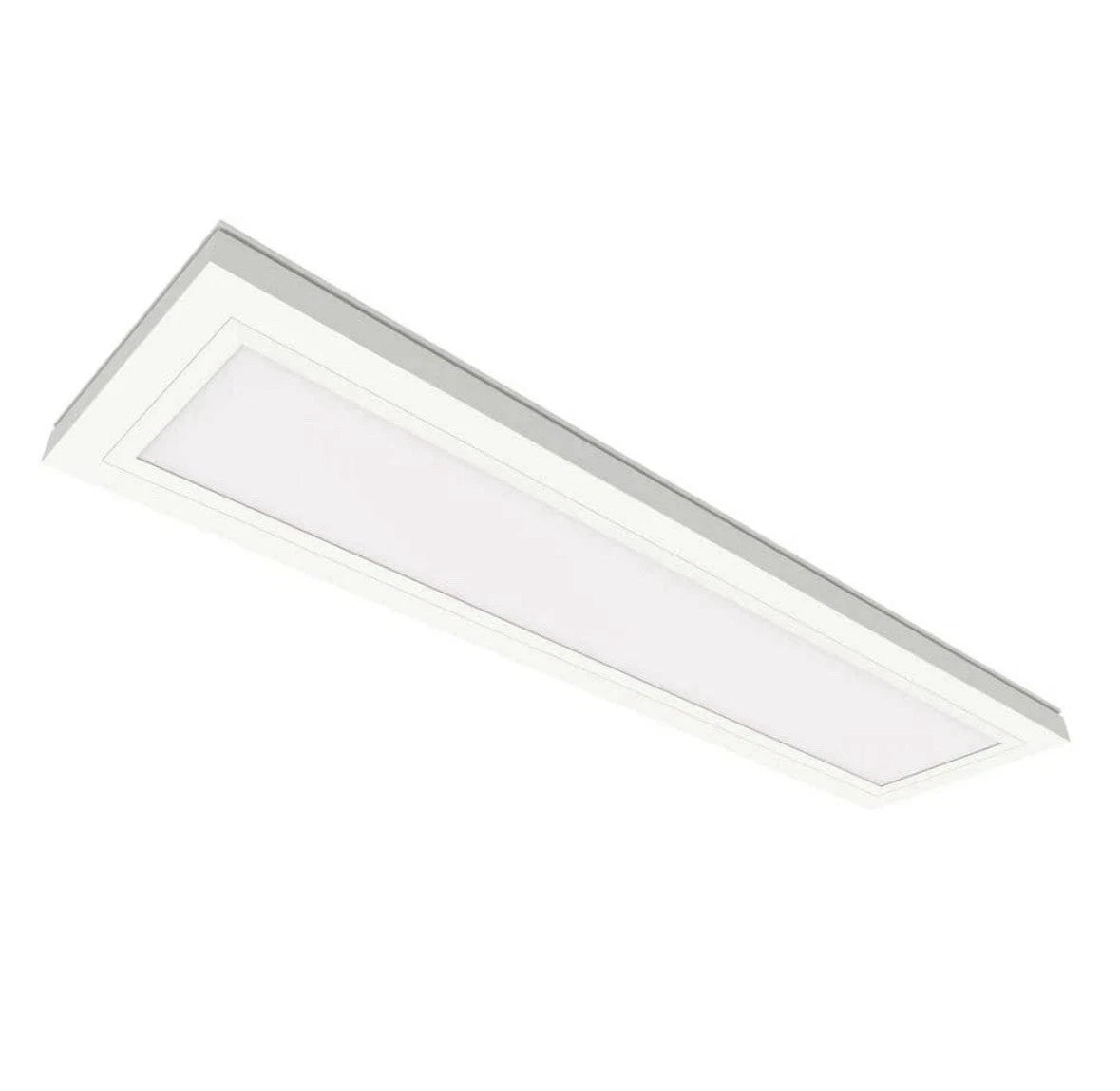 Commercial Electric 6in x 2ft LED Flat Panel Flush Mount Ceiling Fixture 950LM
