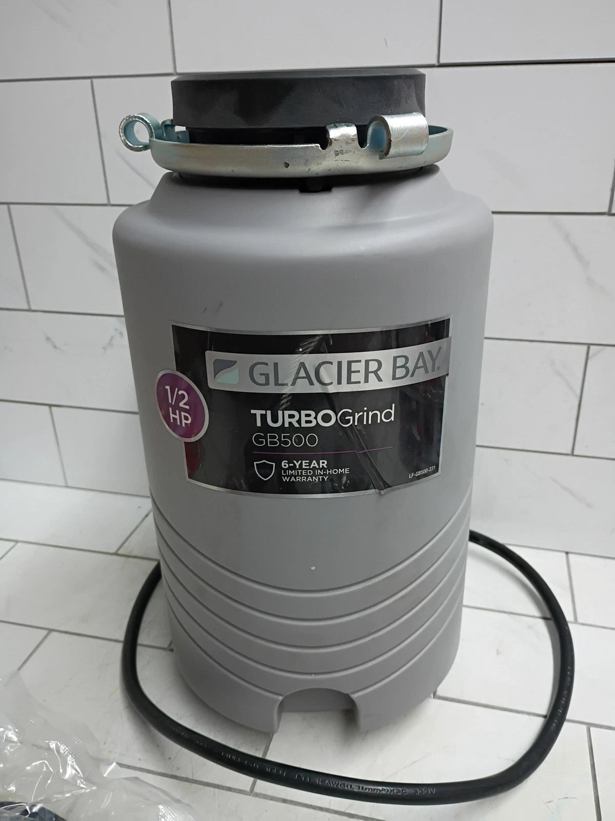 Glacier Bay GB500 Turbo Grind 1/2hp Garbage Disposal Open Box