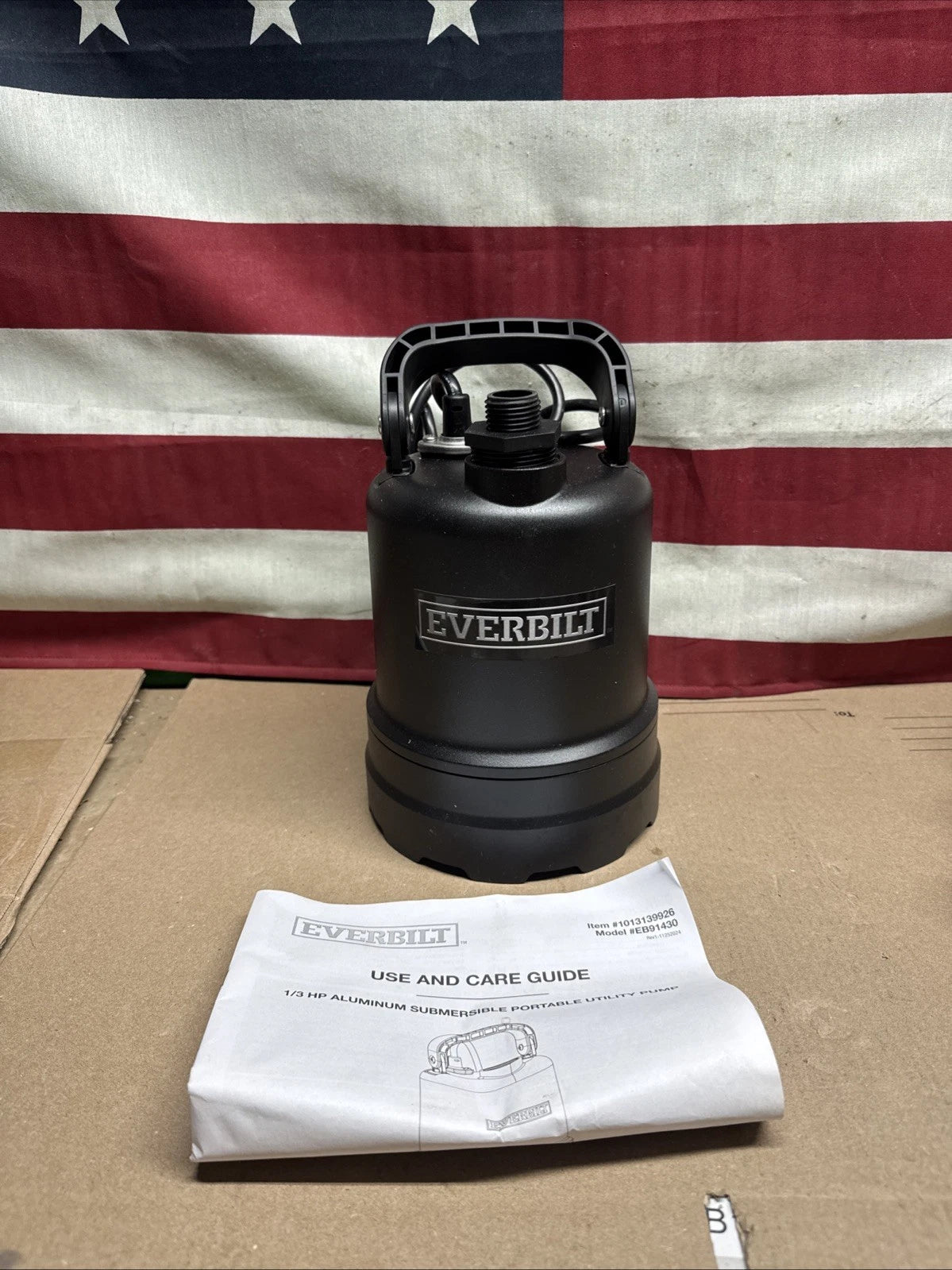 Everbilt 1/3 HP Submersible Aluminum Utility Pump
