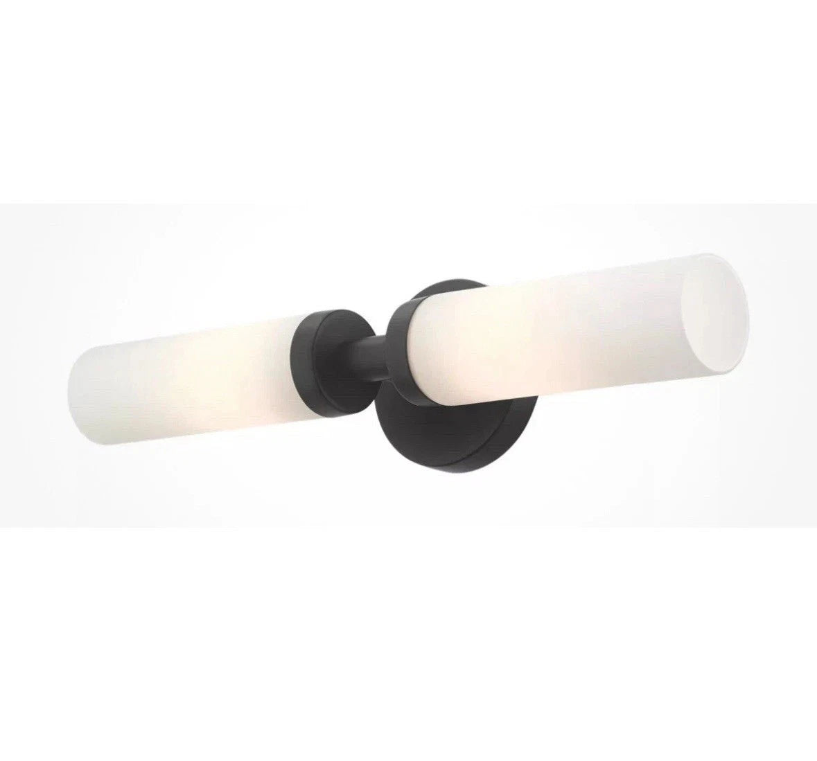 Livex Lighting 10104-04 Aero - 2 Light Bath Vanity in Black - Contemporary Style
