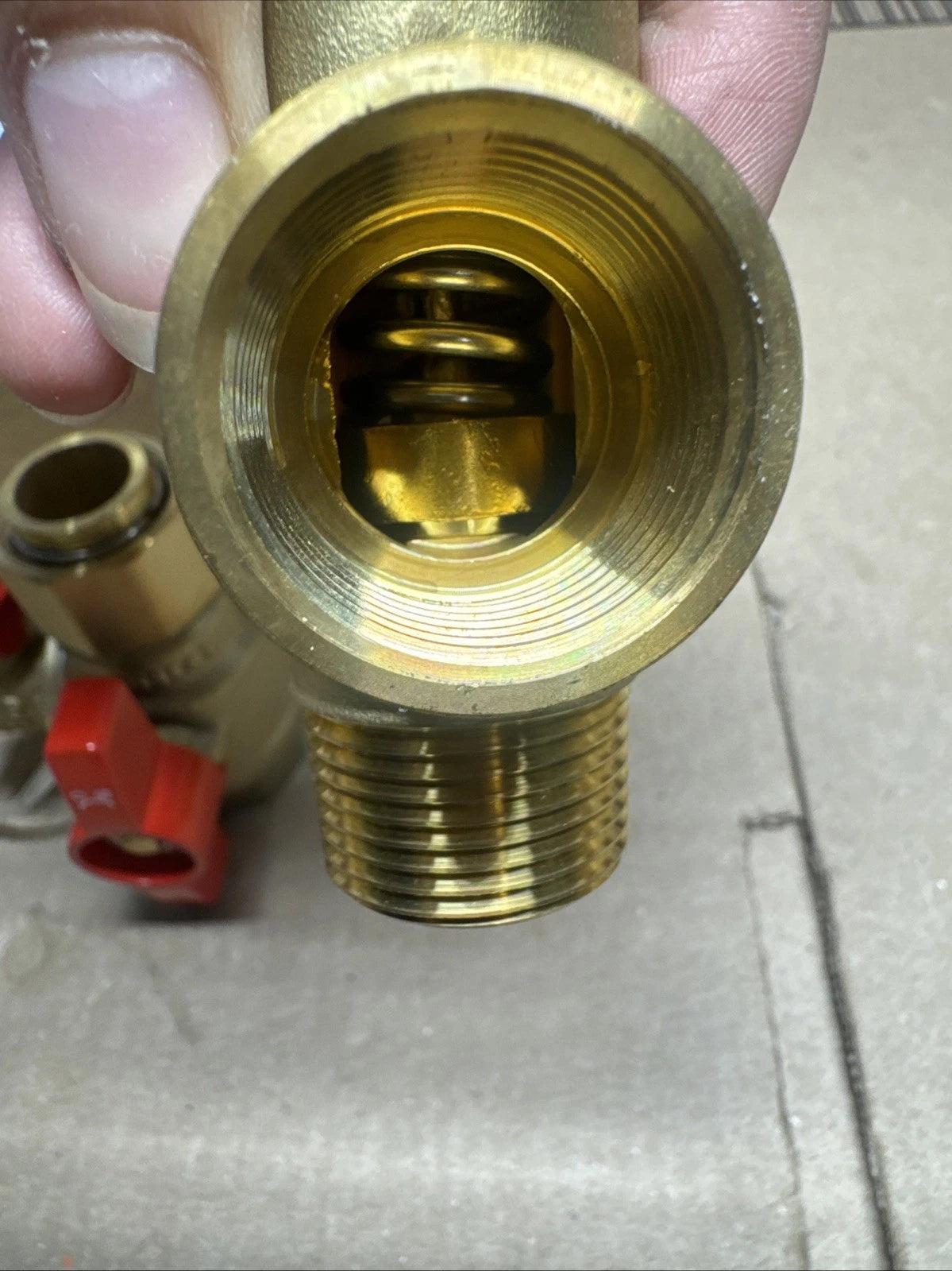 Rheem RTG20326 Brass Service Valve Kit 3/4" FIP Union x FIP, OB