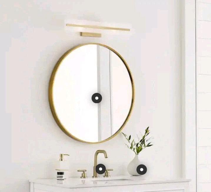 24in Visual Comfort Studio Dex Small Two-Light Bath Vanity Satin Brass finish OB