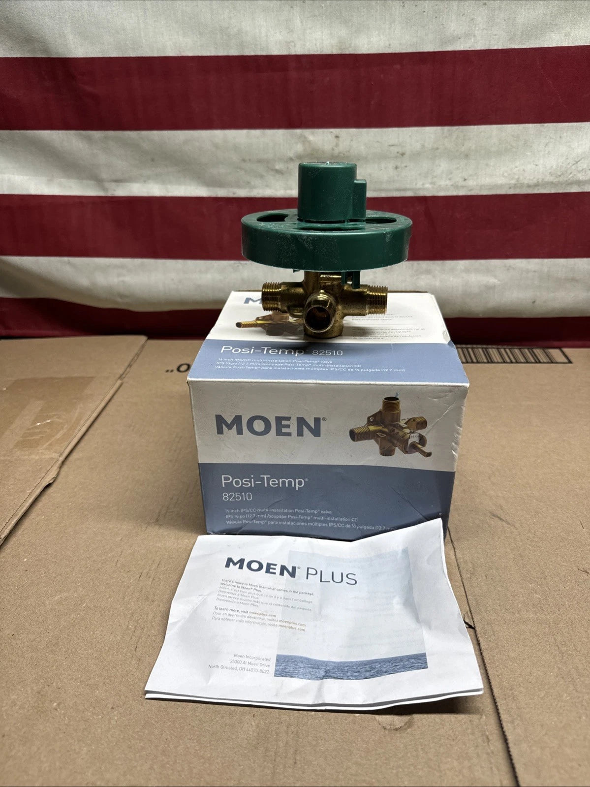 Moen 82510 1/2 Inch Posi-Temp Pressure Balanced Rough-In Tub/shower Valve, OB
