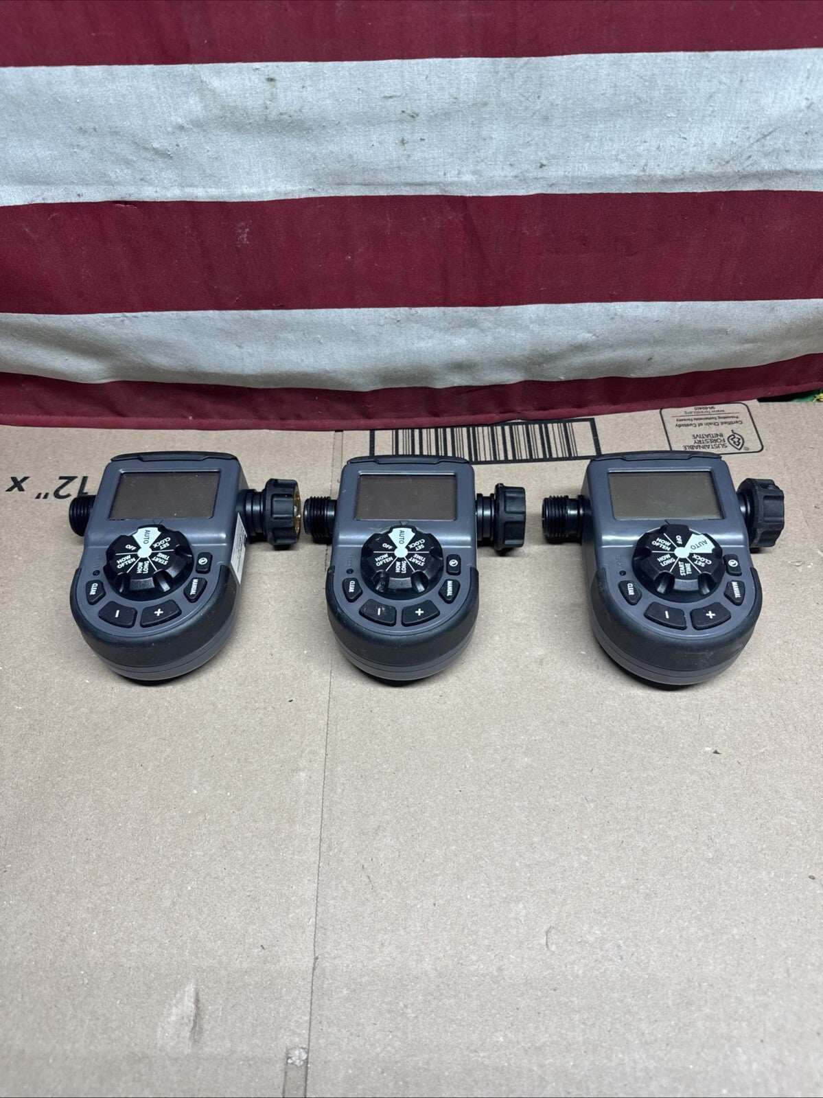 Lot Of 3 Orbit 56619 1-Outlet Hose Faucet Timer