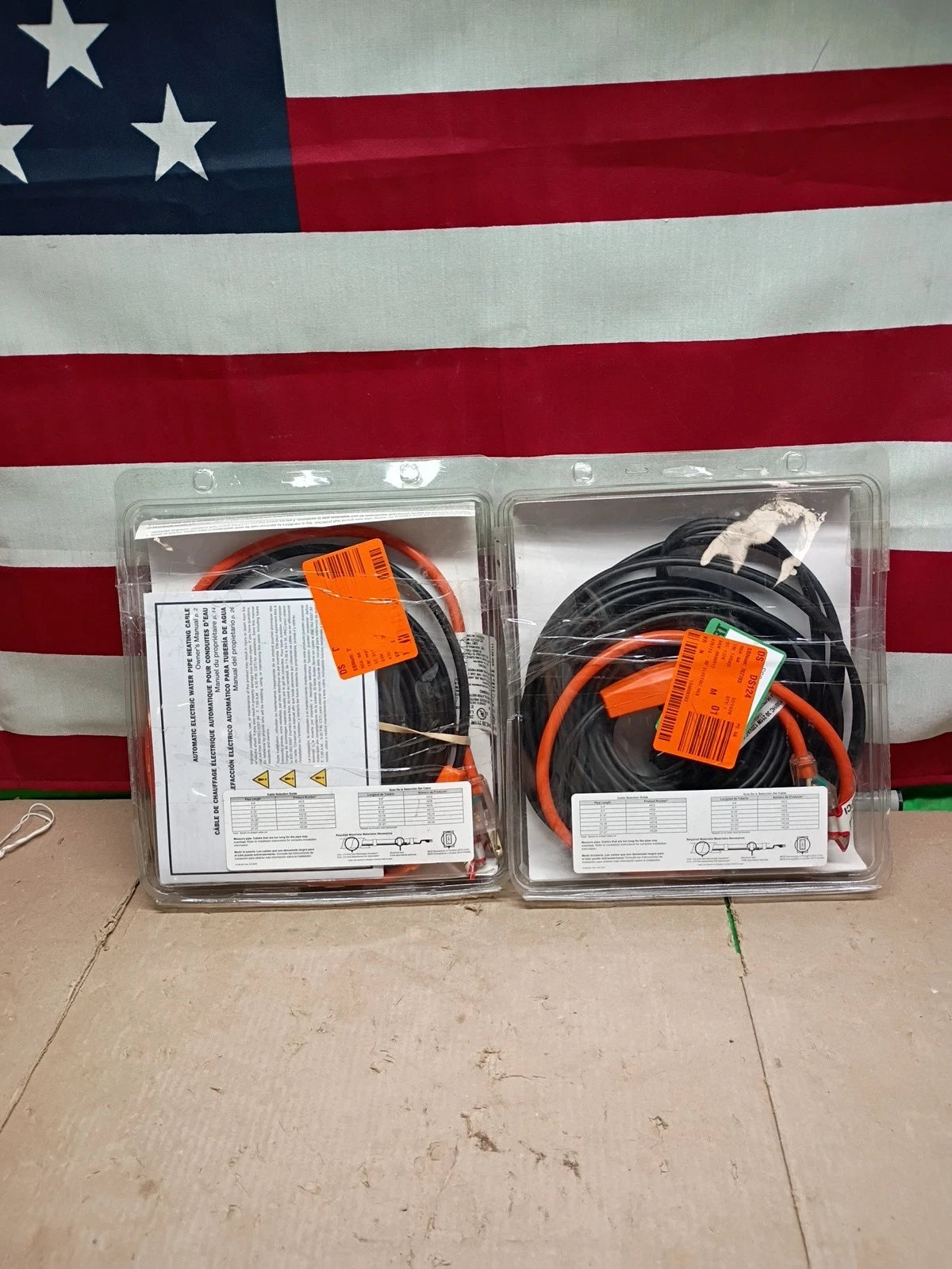2pck 27-31 Feet Frost King Electric Water Pipe Heat Cable 27-31 Ft. HC30 OB.