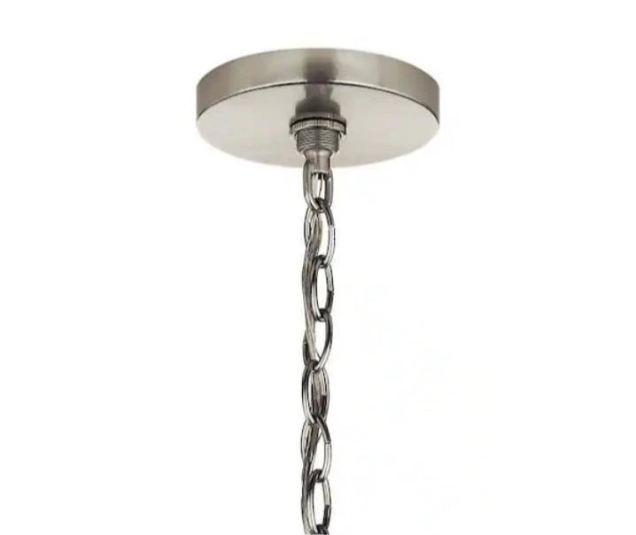 Kichler Gineva 1-Light Pendant with Clear Glass in Brushed Nickel Open Box