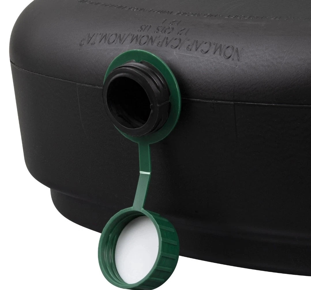 AM06984 12 Quart Oil Drain Pan with Lid Filter Drain Screen and Pour Spout