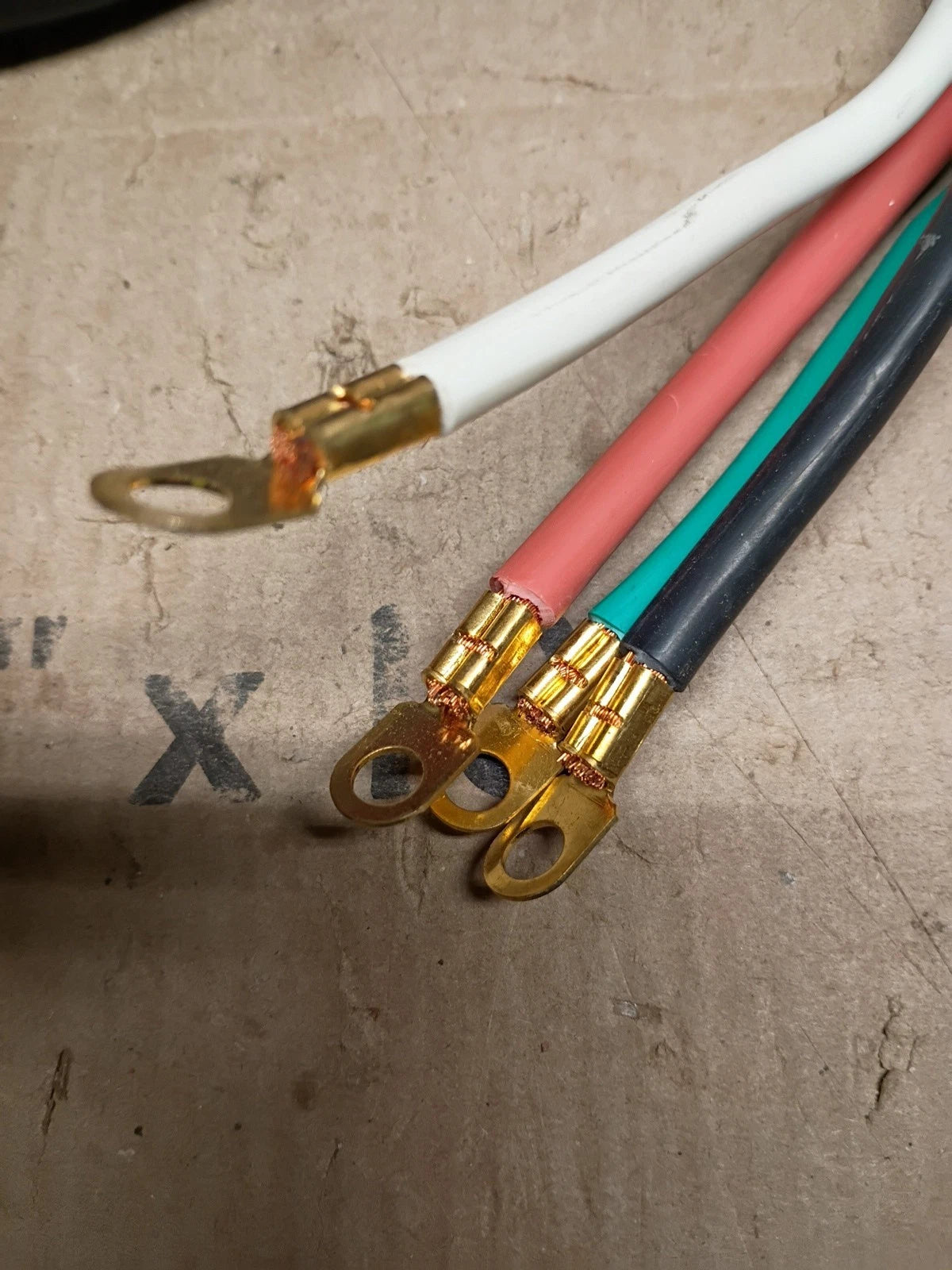 4 Pack -HDX 575 052, 4 Prong Range Power Cord 6ft 50A 6/2-8/2 Gauge, Open Box,