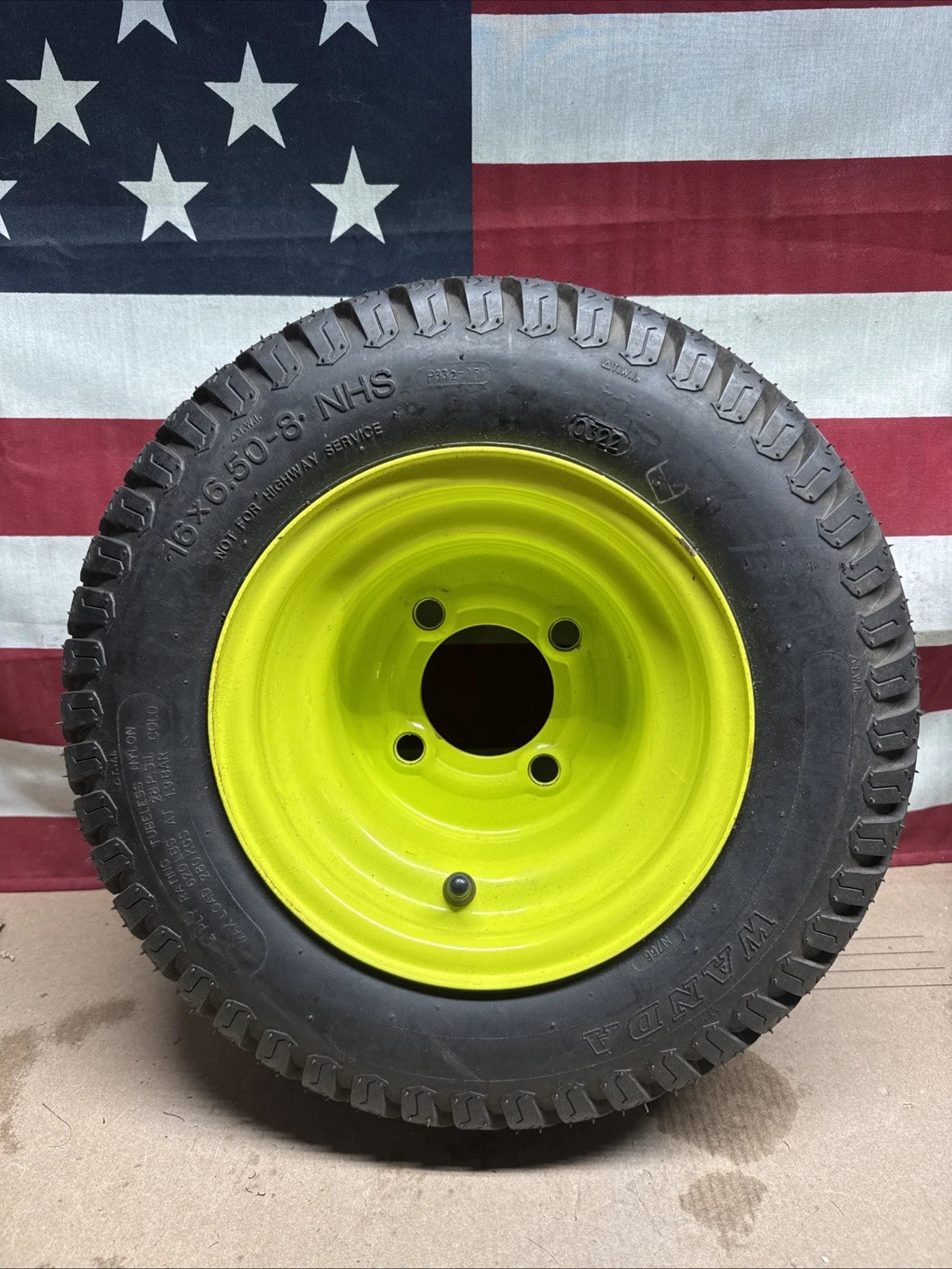 Rear Wheel And Tire For Ryobi Z30Li 80V Zero Turn Lawn Mower