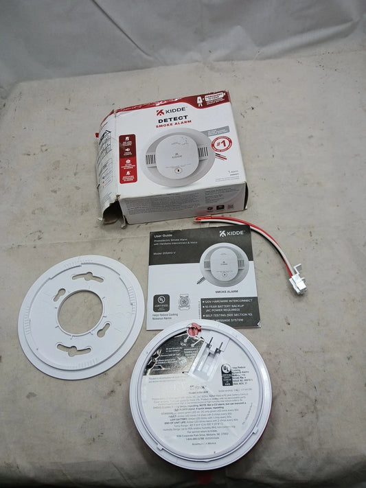 Kidde 20SA10-V Hardwired Interconnected Smoke Detector with Photoelectric Sensor