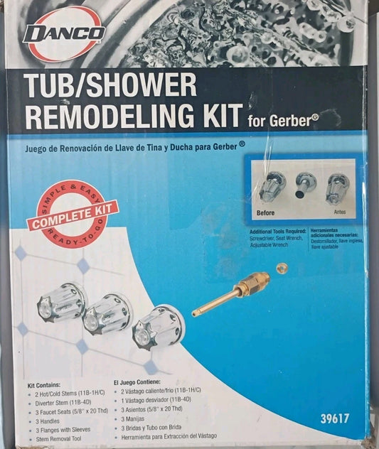 Danco 39617 Tub/Shower Remodeling Kit for Gerber - CHROME Open Box