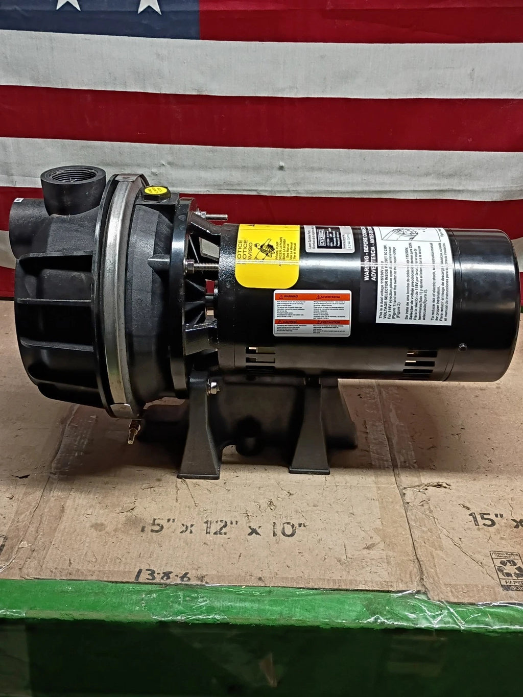 Everbilt HDLS15P Lawn Irrigation Pump Plastic 1-1/2HP, 52 GPM, 40 PSI, Open Box,