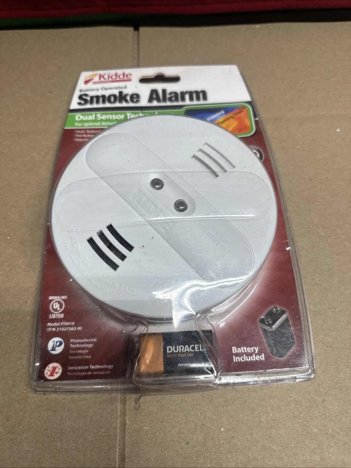 Kidde PI9010 Smoke Dual Sensor Alarm Detector Battery Operated (Factory Sealed)