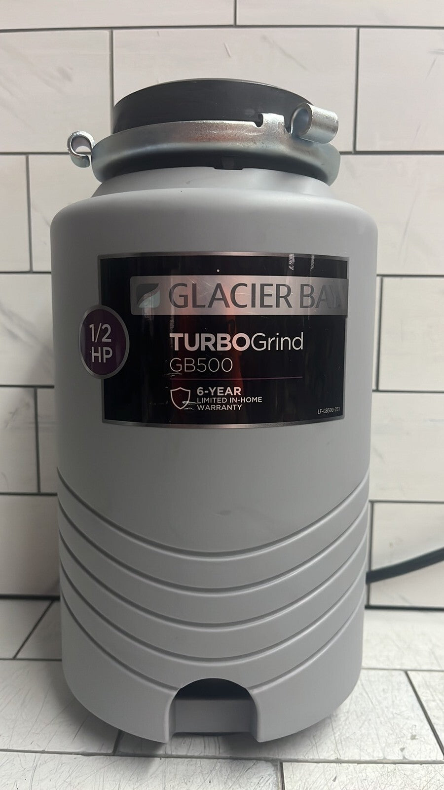 Glacier Bay GB500 Turbo Grind 1/2hp Garbage Disposal Open Box *Read description*