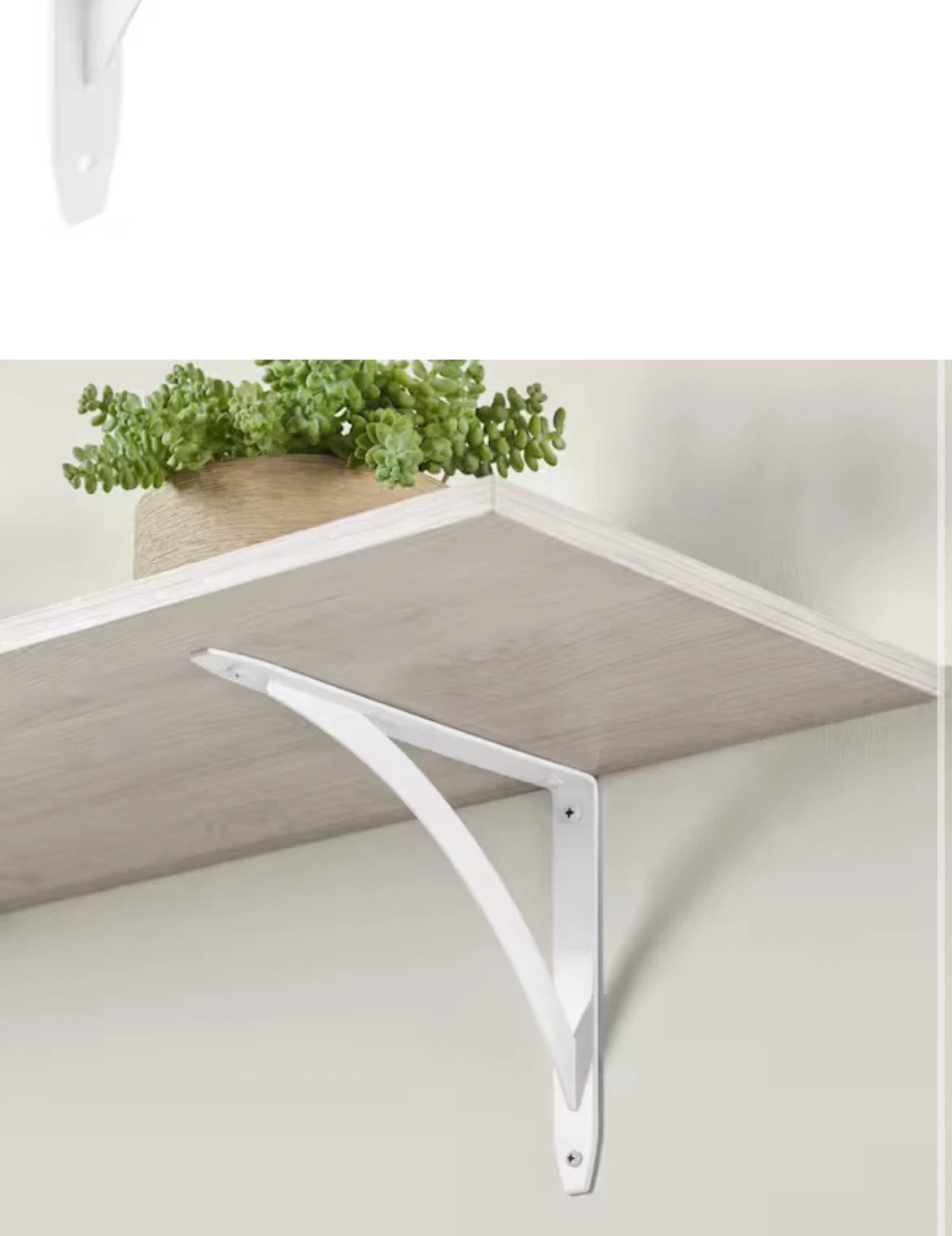 10-PACK Everbilt 10" White Cove Arch Decorative Shelf Brackets NEW
