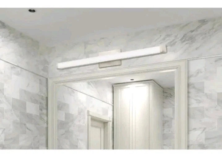 4pk Contemporary Square 3K LED Vanity Light, 2-Foot, Brushed Nickel, 24-Inch OB