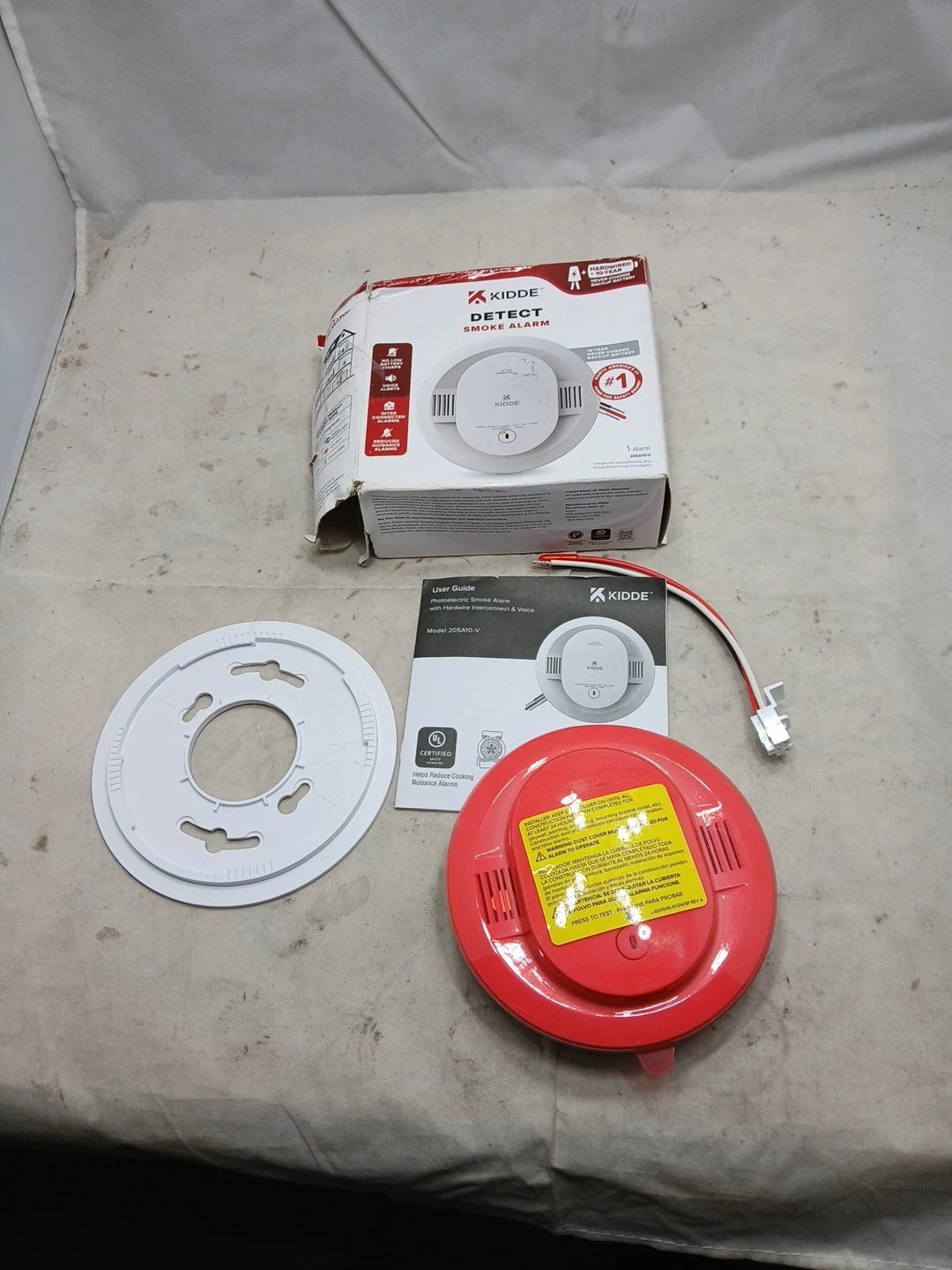 Kidde 20SA10-V Hardwired Interconnected Smoke Detector with Photoelectric Sensor