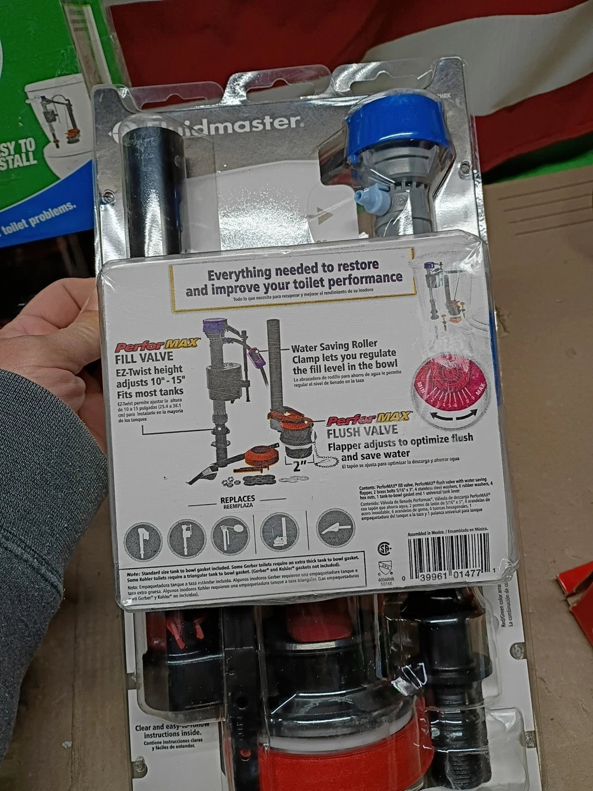 LOT OF 7 Fluidmaster Universal Complete Toilet Rebuild Repair Kit 10" H400ARHRK.