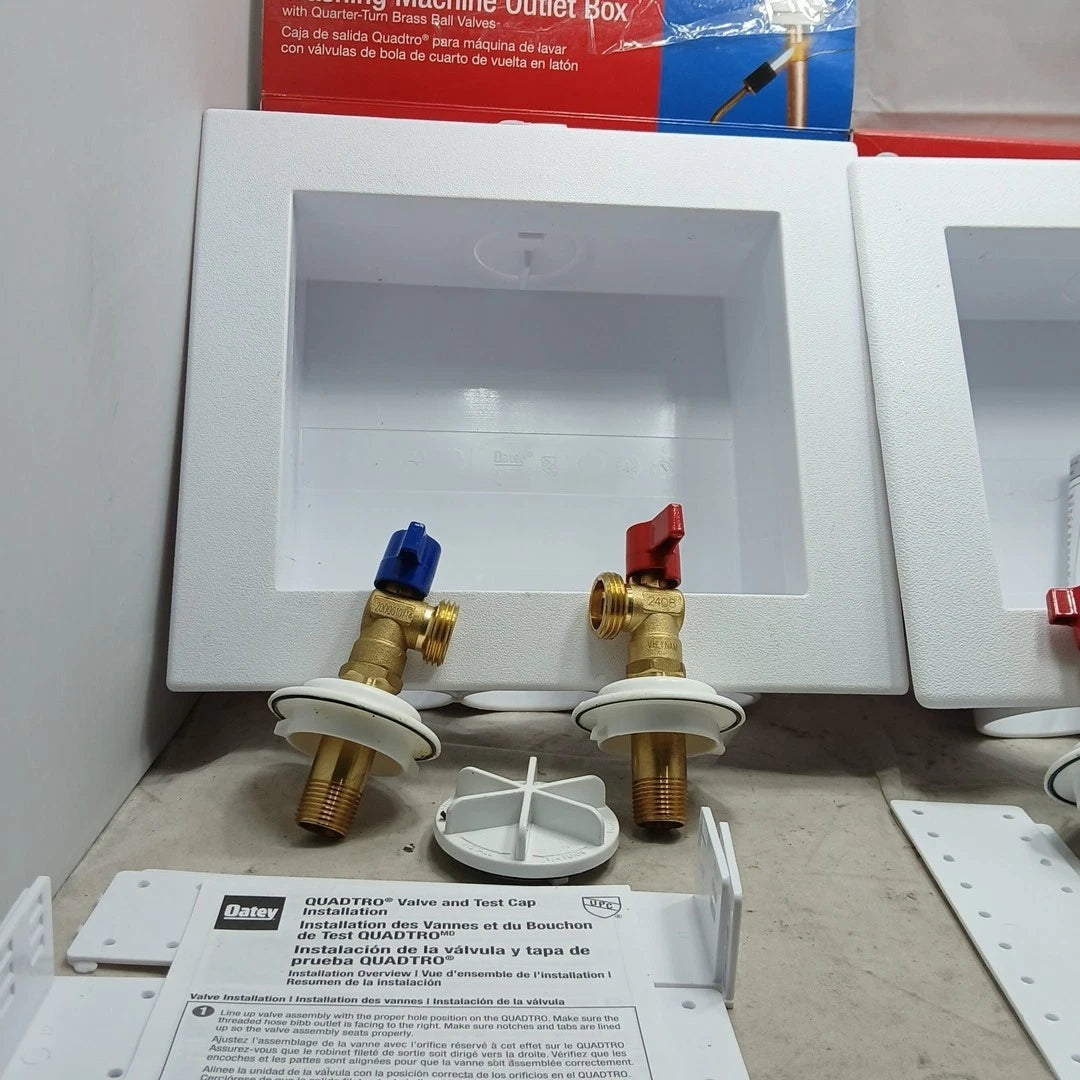 2 Pack Washing Machine Outlet Box'' Oatey Quadtro Options Model 38529 (NOB)