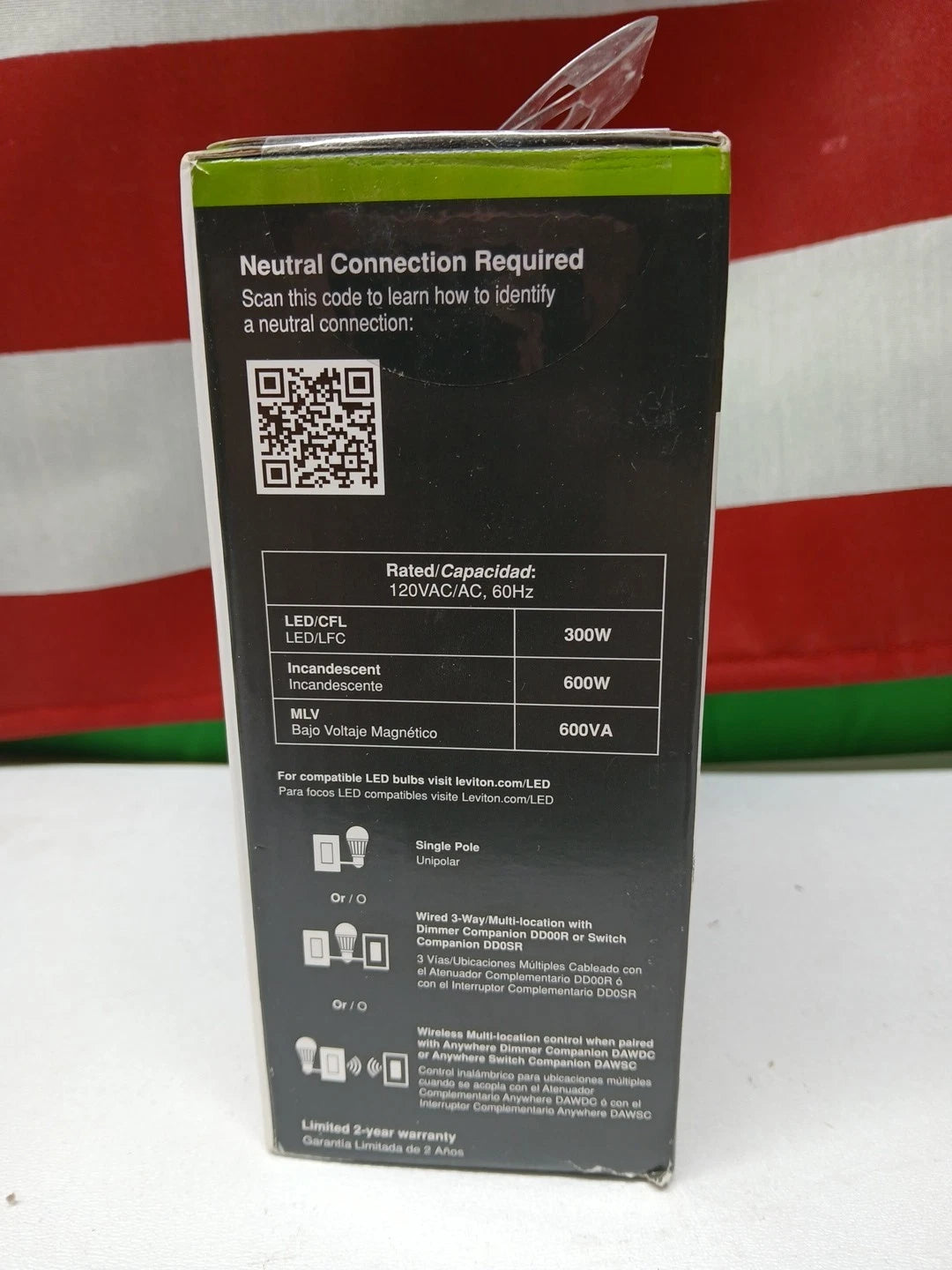 Leviton Decora Smart Wi Fi Dimmer Switch with Voice Control and Custom Settings