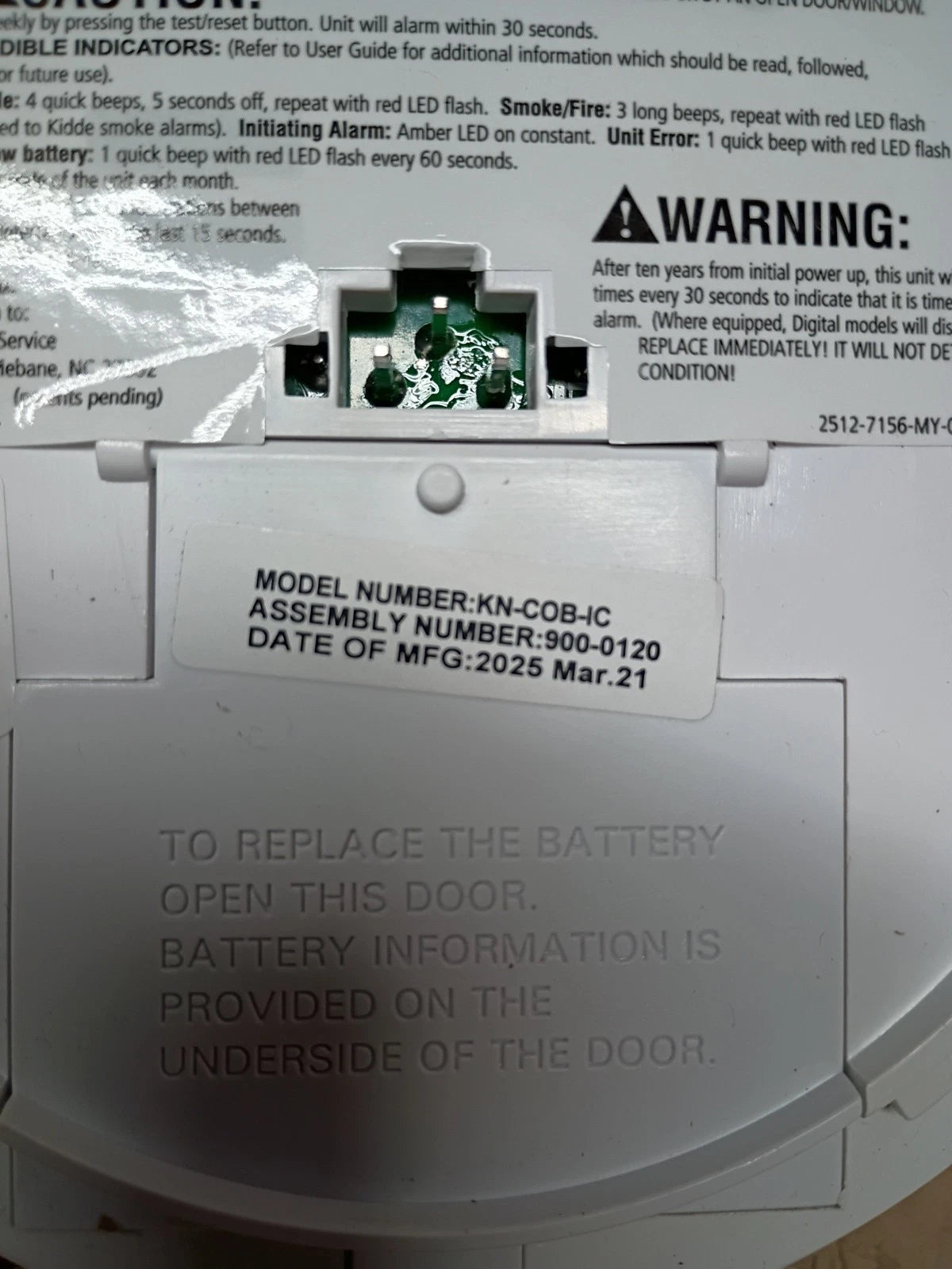 2-Pack | Carbon Monoxide Alarm, Kidde 120V Direct Wire Battery Backup 900-0120