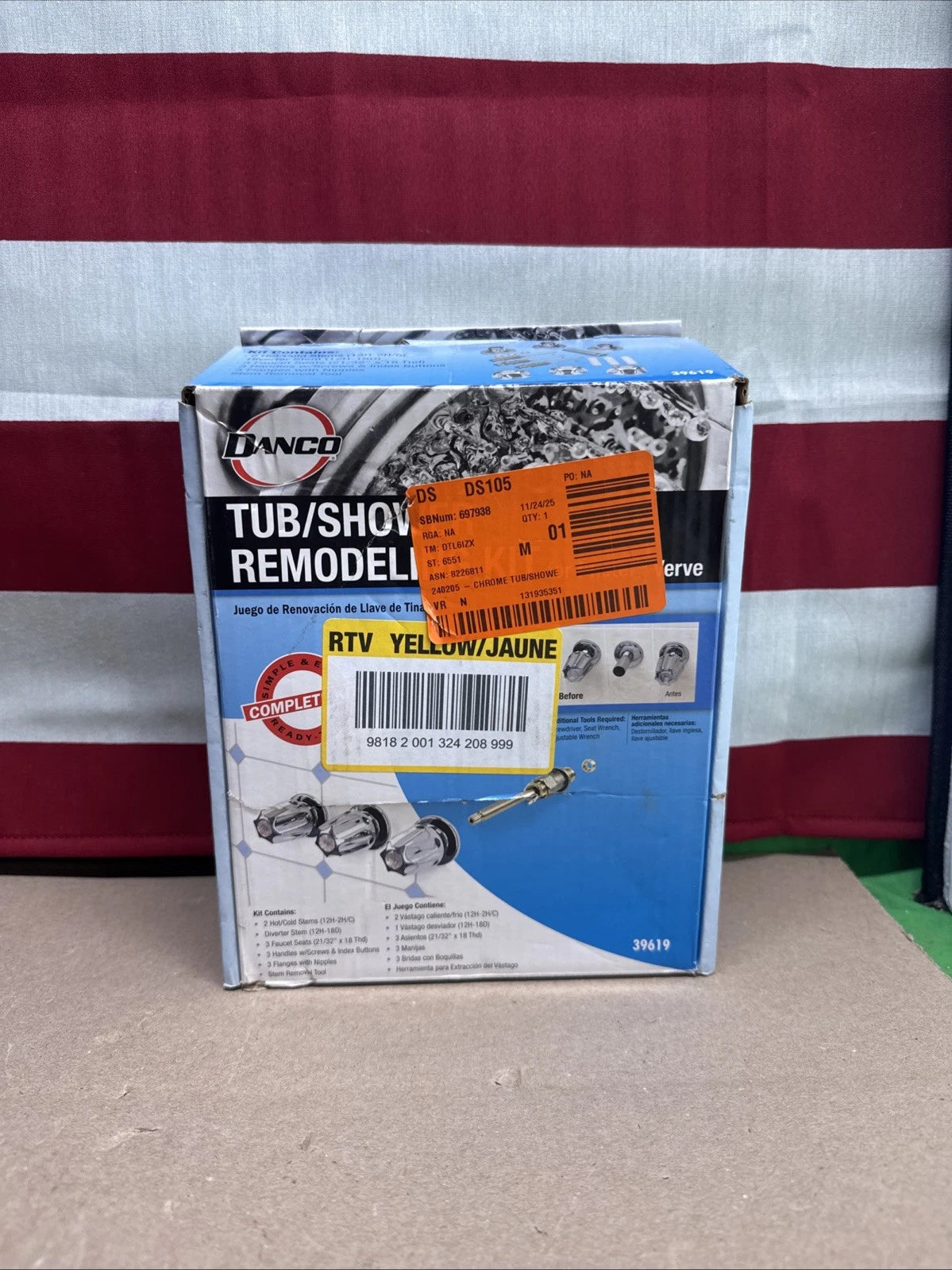 NEW OB Tub/Shower Remodeling Kit for Pfister Verve - CHROME - 39619 (ob)