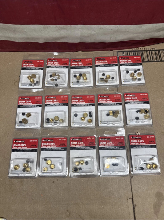 NEW!! 45 Count Proline Drain Caps - Waste Cap & Washer - (5) 15 packs 881-221RP