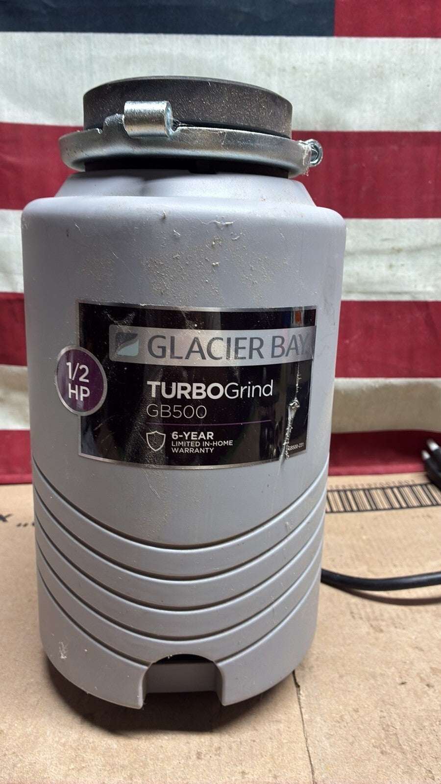 Glacier Bay GB500 Turbo Grind 1/2hp Garbage Disposal Open Box *Read description*