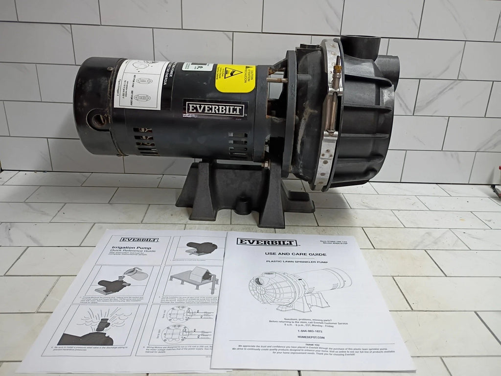 Everbilt Lawn Irrigation Pump Plastic 1.5HP HDLS15P PARTS ONLY