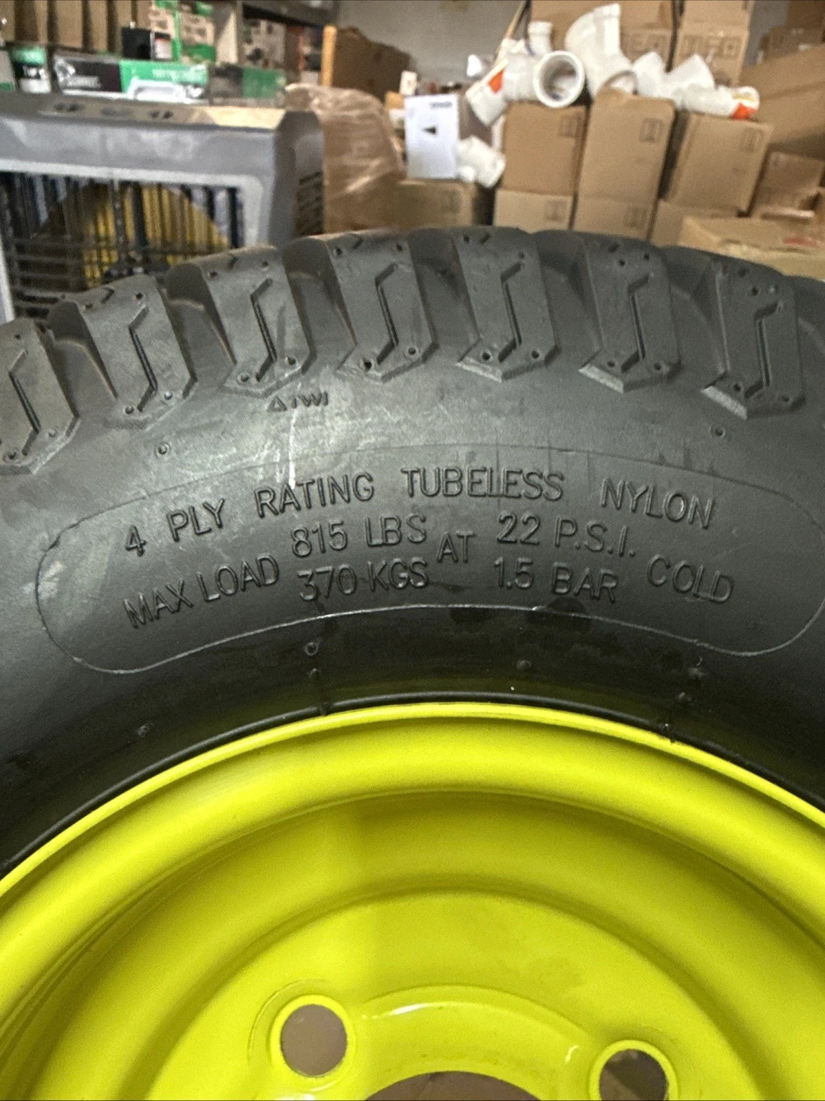 Rear Wheel And Tire For Ryobi Z54Li And Z42Li 80V Zero Turn Lawn Mower NEW