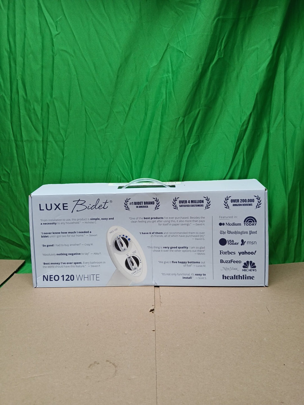 LUXE Bidet NEO 120 - Self-Cleaning Nozzle, Fresh Water Non-Electric Bidet