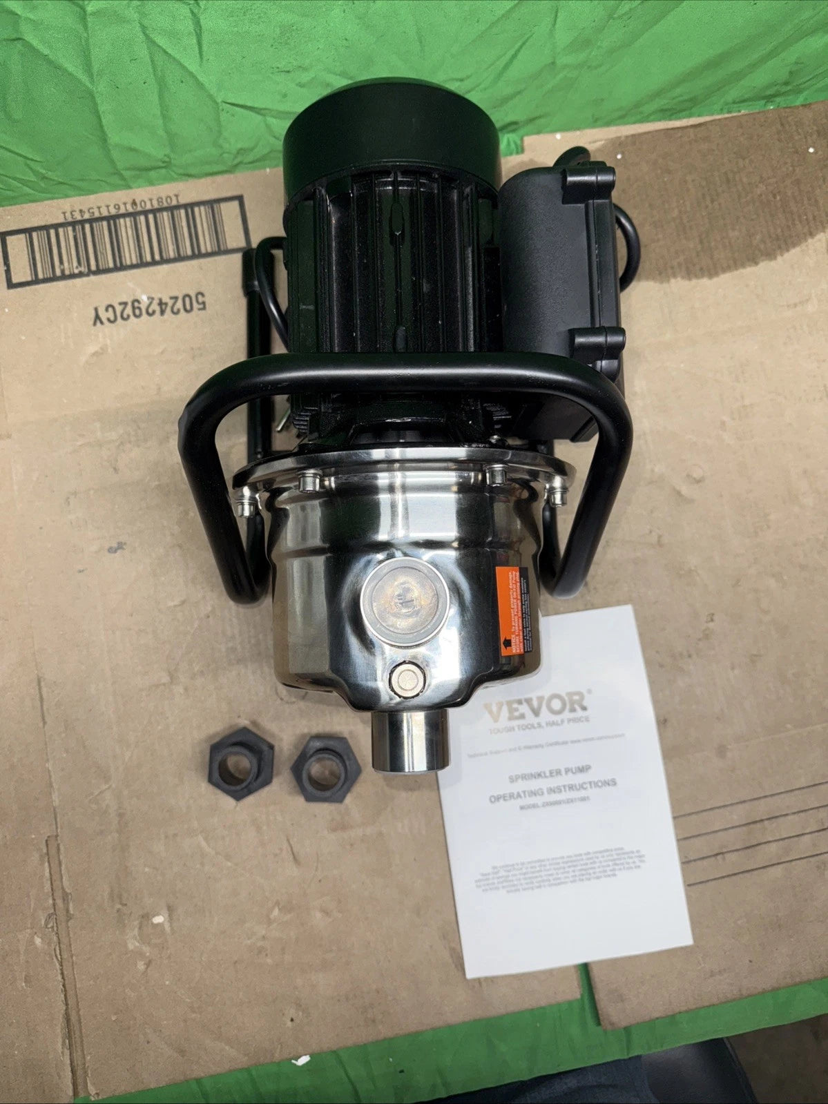 Vevor Sprinkler Pump Model ZX90001 / ZX11001 | AC115V 60Hz 1 HP - Brand New