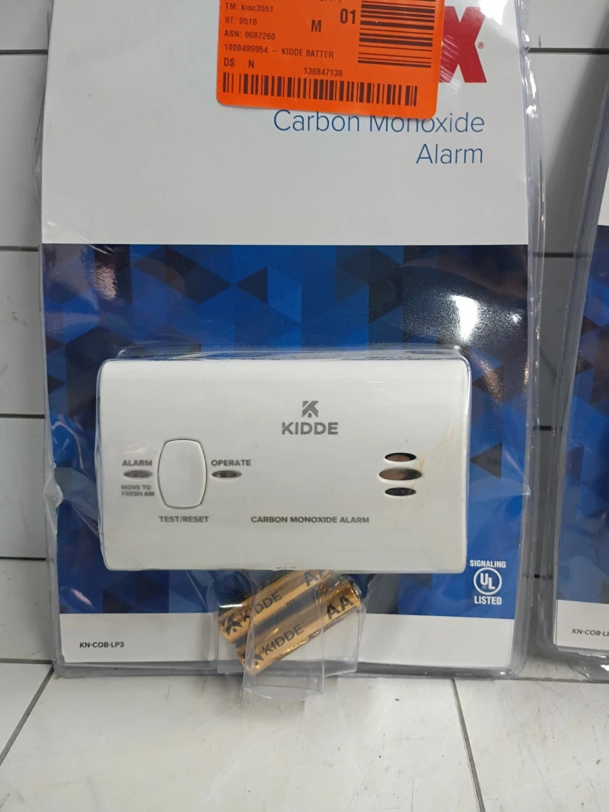 2pk.. Kidde Firex Carbon Monoxide Detector, Battery Operated, CO Detector New