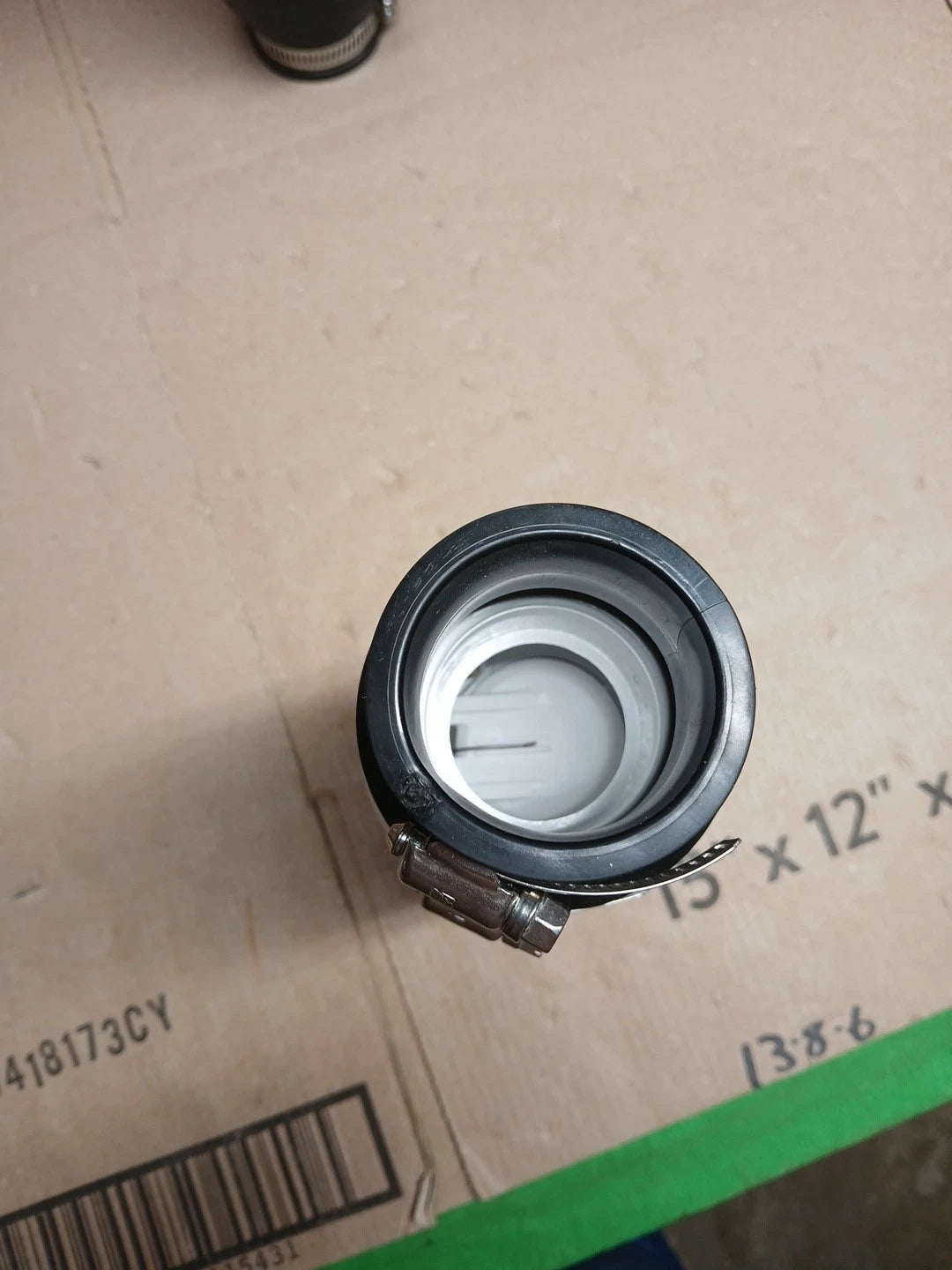 Lot Of 2 Everbilt EV-QV15 1-1/2 PVC Check Valve Black White Fernco Connect