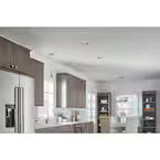 Commercial Electric 6 in. Black Low Glare Integrated LED Recessed Light Trim 670 Lumens 3000K Soft White Kitchen Bedroom Office