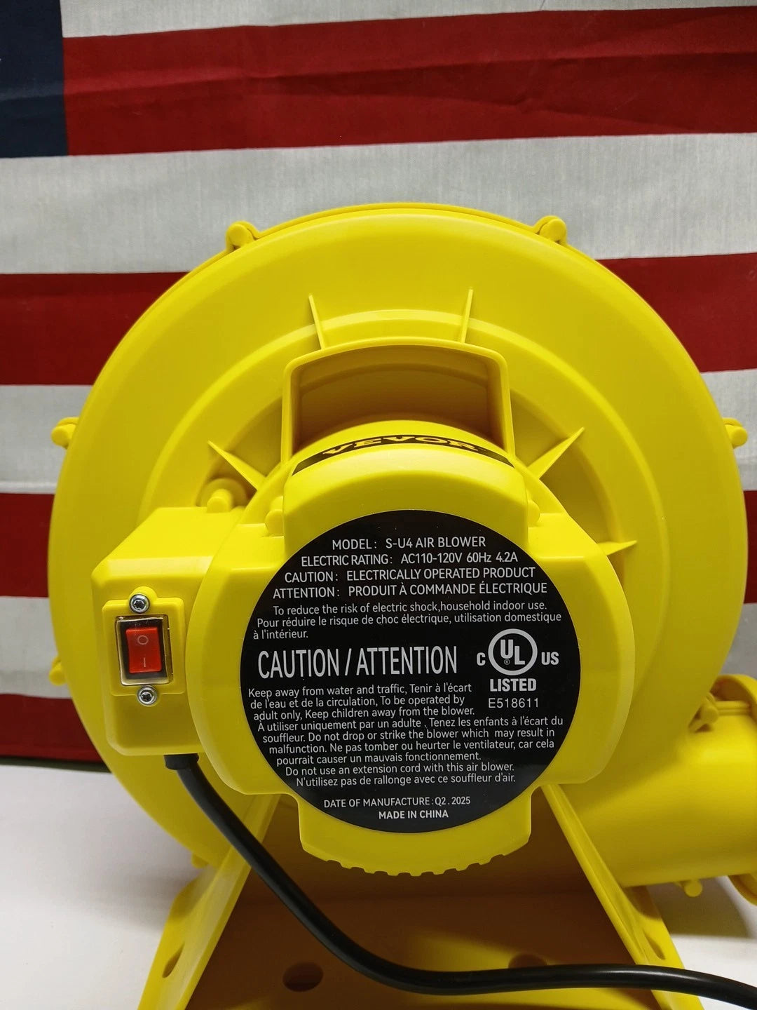 VEVOR Air Blower Pump Fan Bounce House Blower 450W 0.6HP for Inflatable Castle