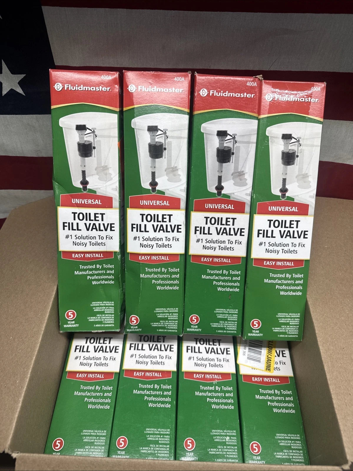 12PK Fluidmaster 400A Anti-Siphon Toilet Tank Fill Valve OB