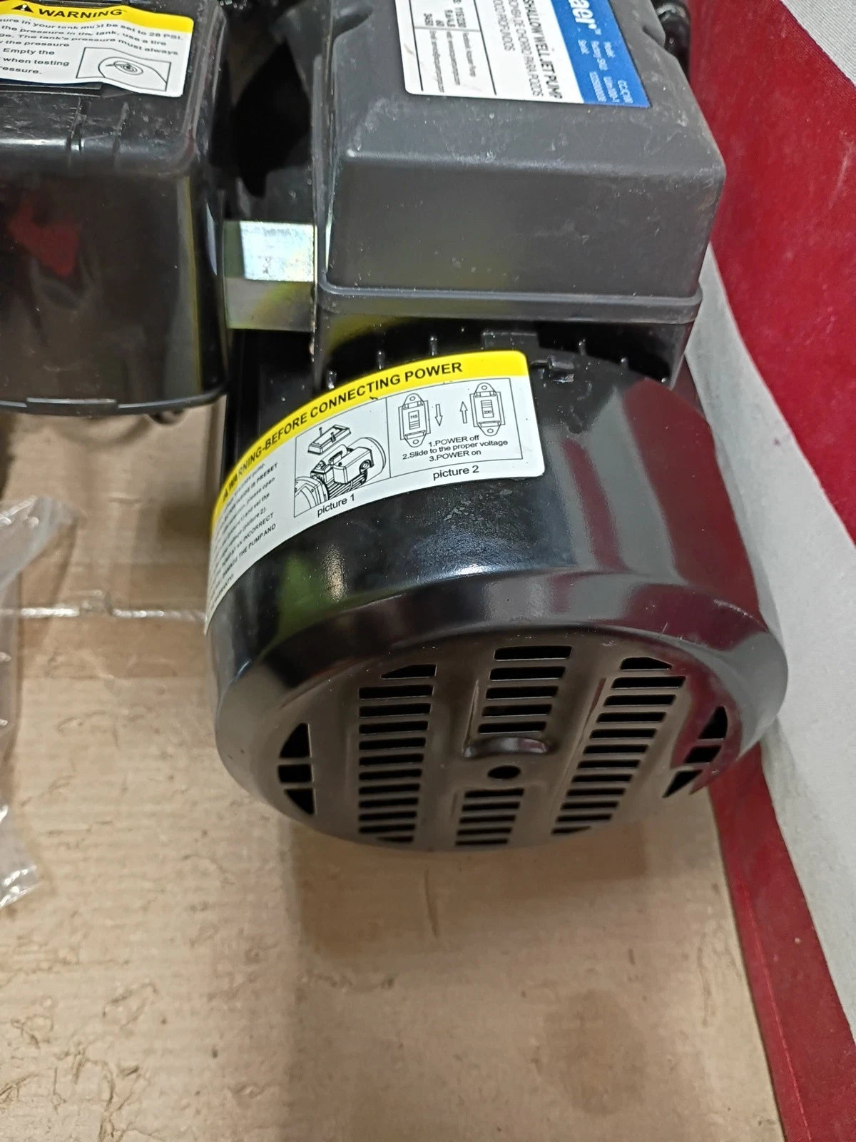 Acquaer CCJC100 1HP Shallow Well Jet Pump, Cast Iron Depth Up 25ft,,PARTS ONLY,,