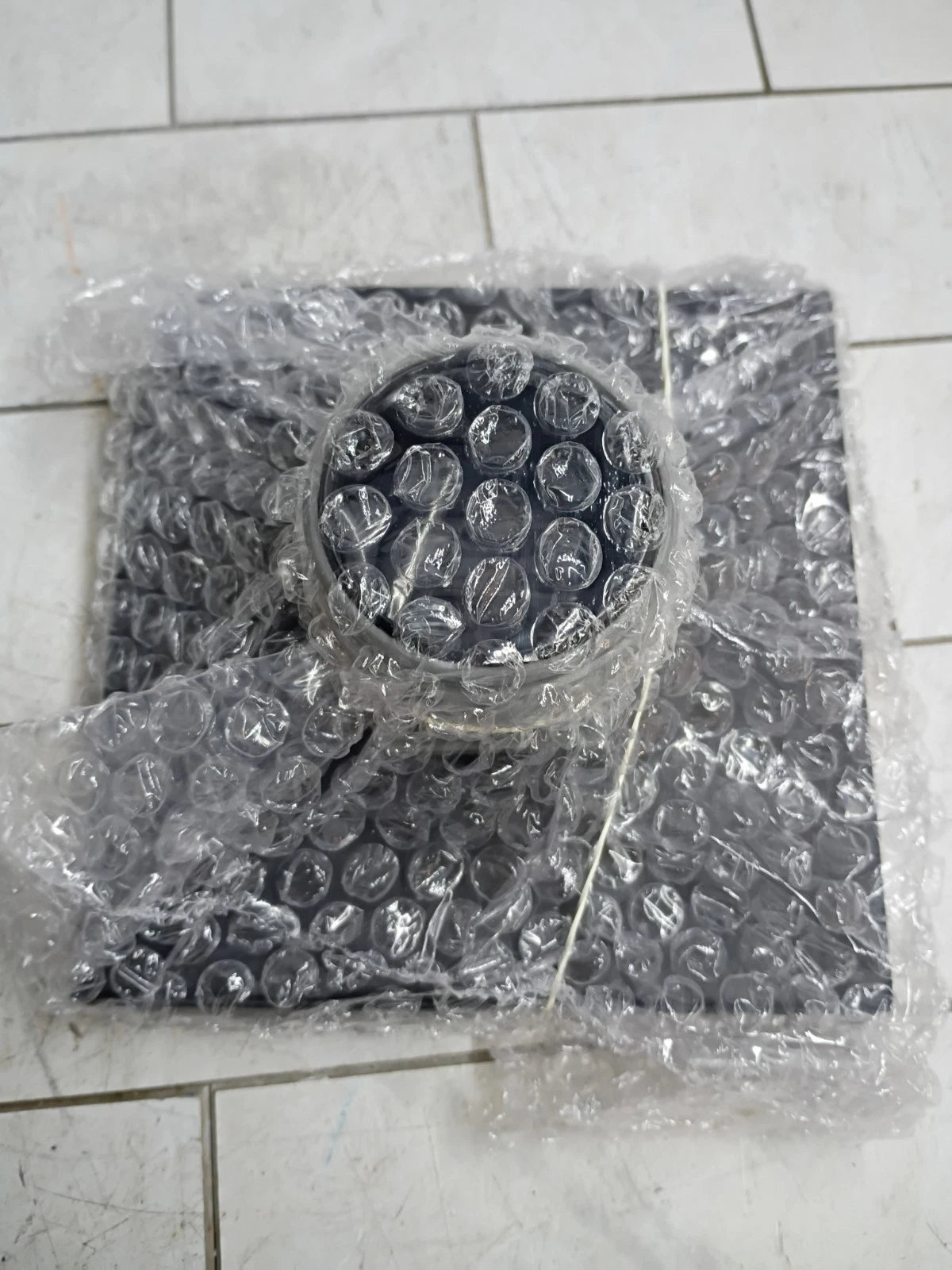 2PK Oatey Designline Square Shower Drain Matte Black 6" x 6" Open Box