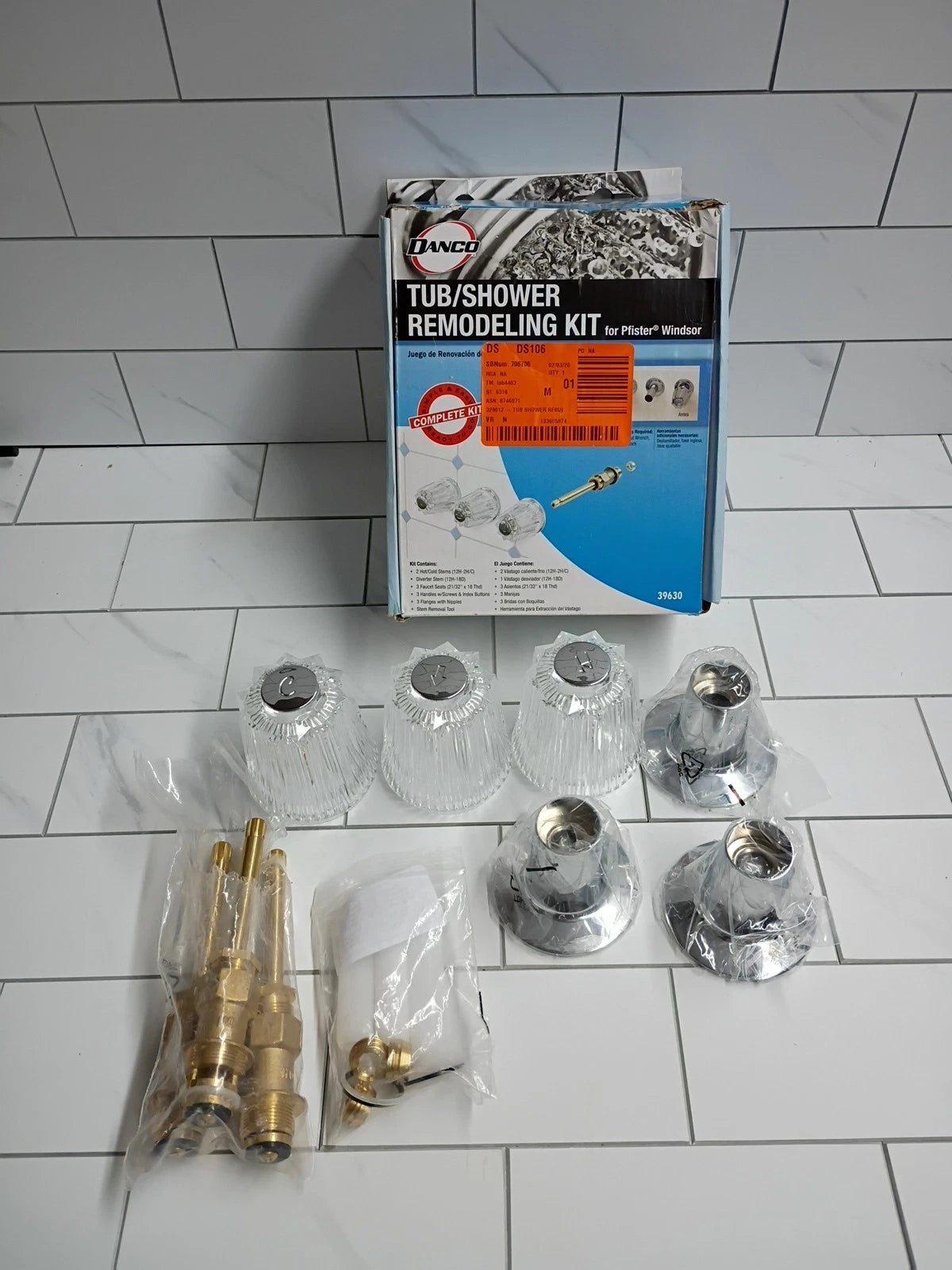 1pk Danco 39630 Tub Shower Rebuild Kit For Pfister. NEW - OPEN BOX Complete Set