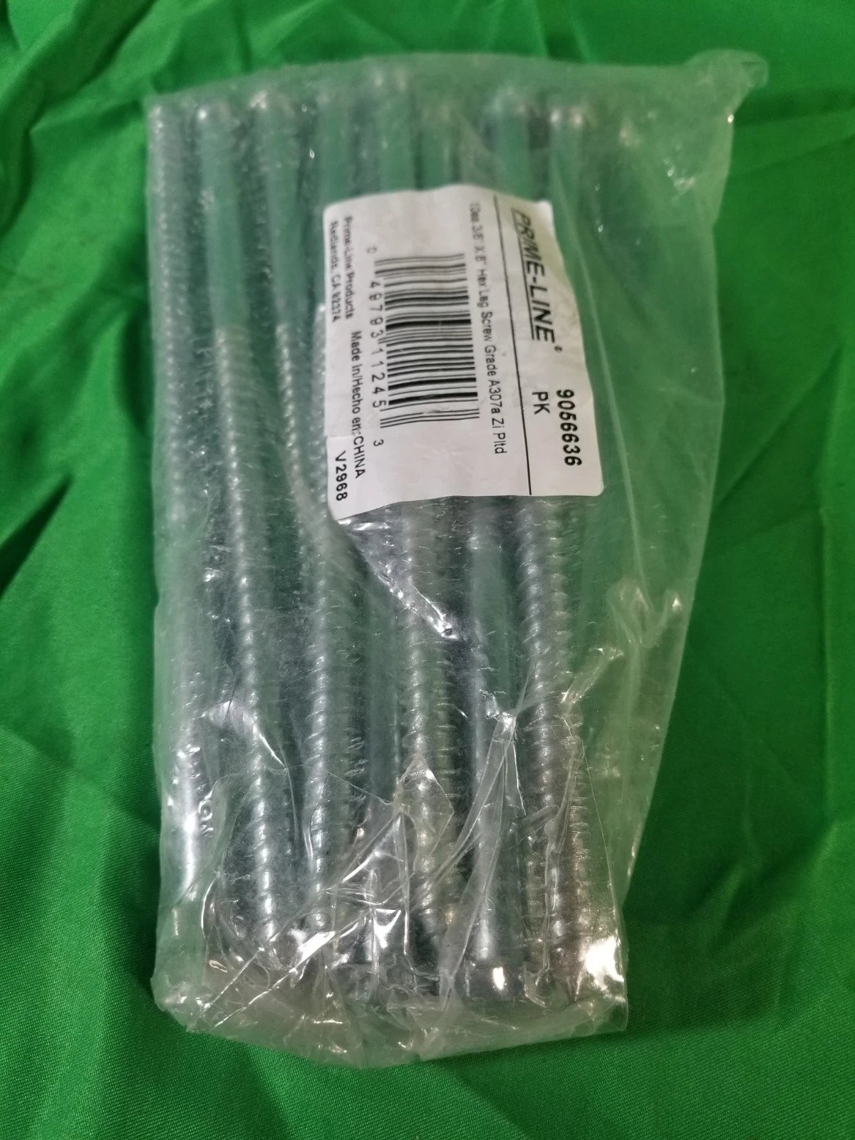Prime-Line 9056636 Hex Lag Screws 3/8 In. X 8 In. A307 Grade A Zinc Plated St...