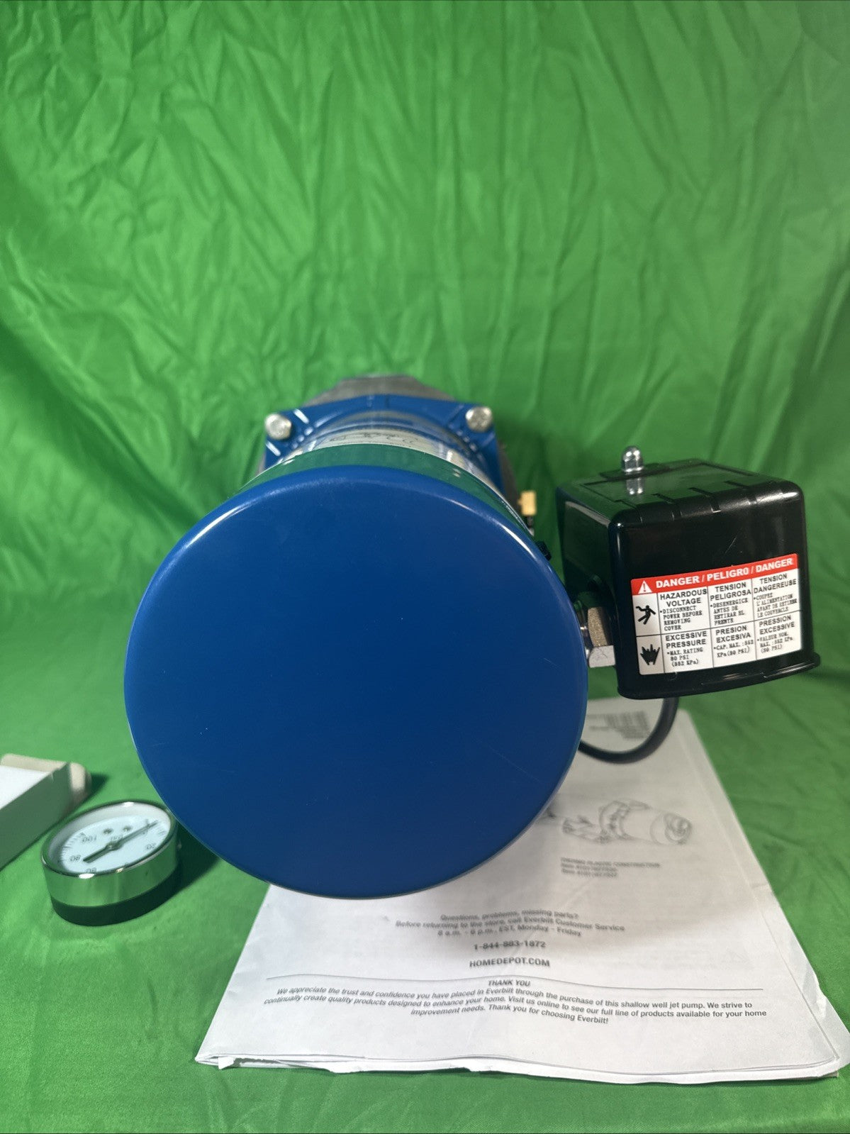 Brand New Everbilt 3/4 HP Cast Iron Shallow Well Jet Pump HDSWJ7