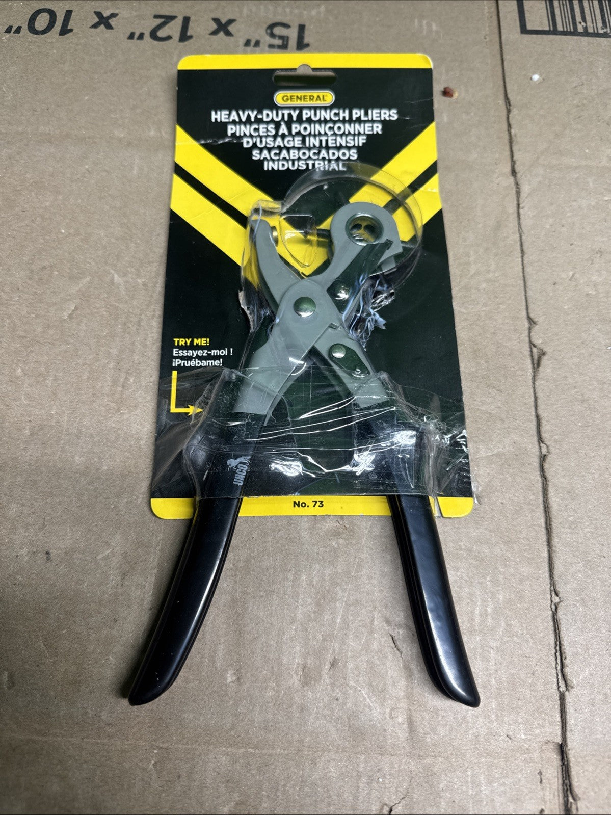 General Tools Revolving Punch Pliers 73 - 6 Multi-Hole Sizes For Leather, Rubber