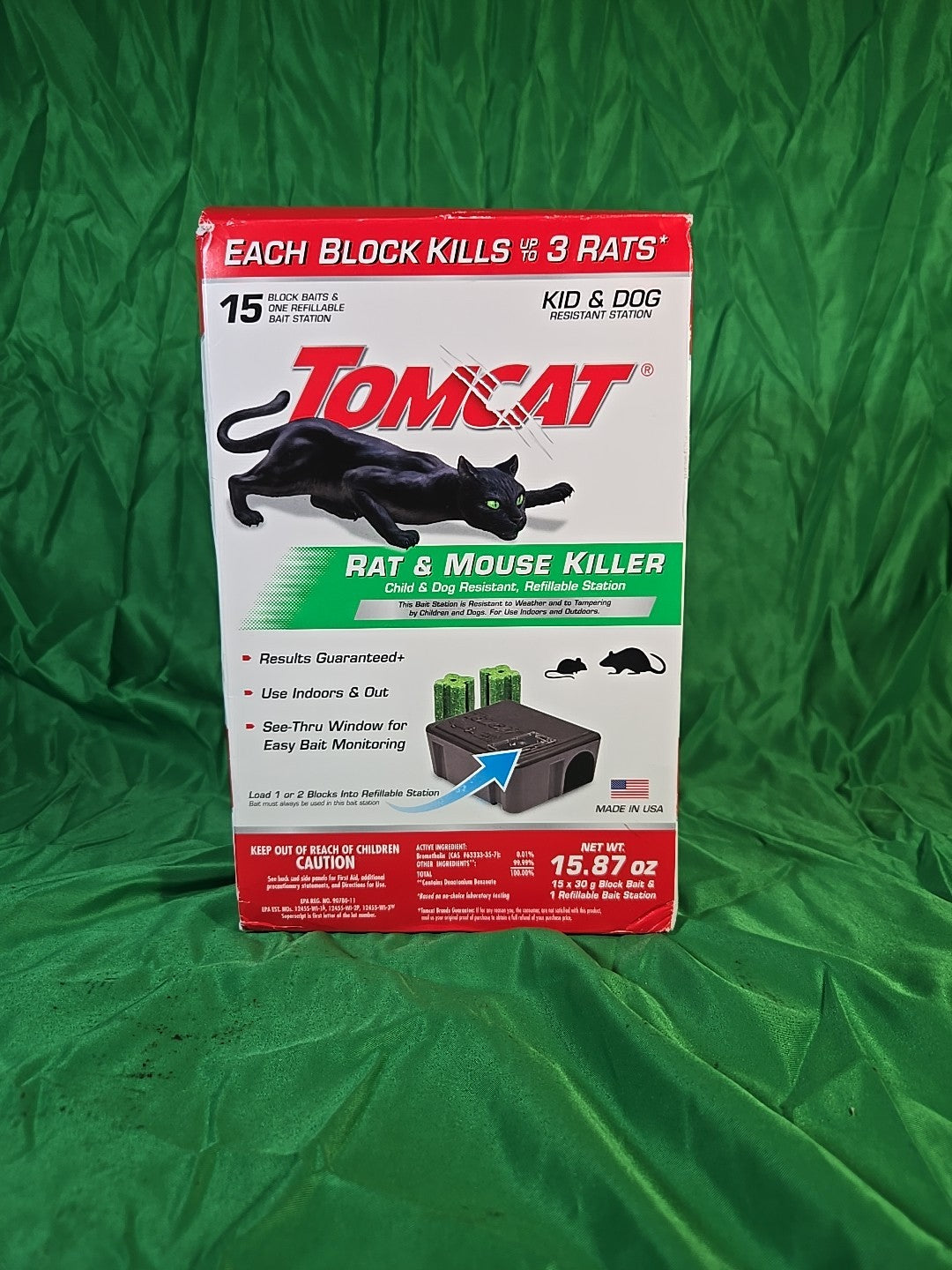 Tomcat Rat & Mouse Killer, 1 Station and 15 Poison Refills