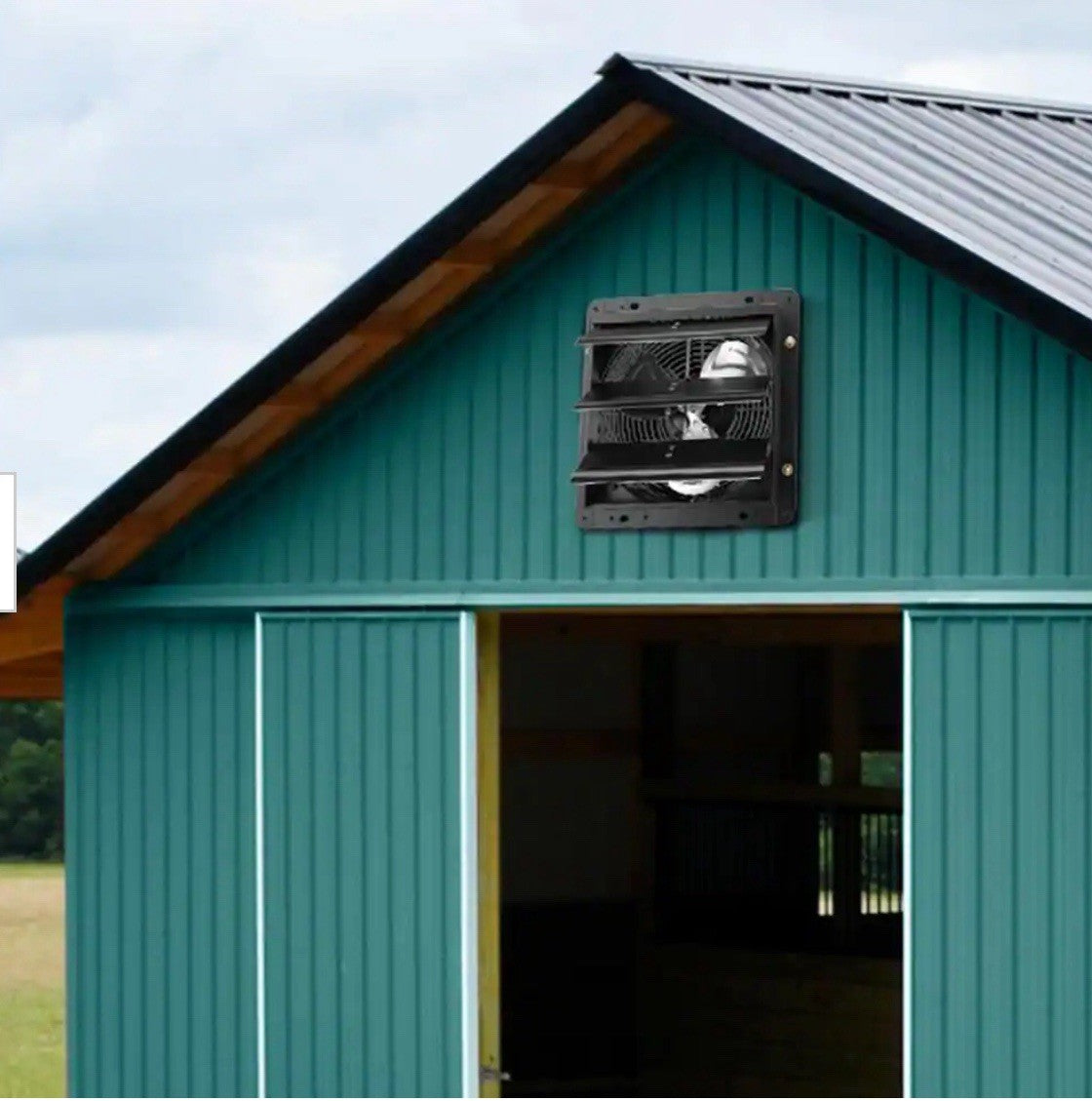 VEVOR Shutter Exhaust Fan Shop Exhaust Fan 10'' Remote Control Wall-mount Attic