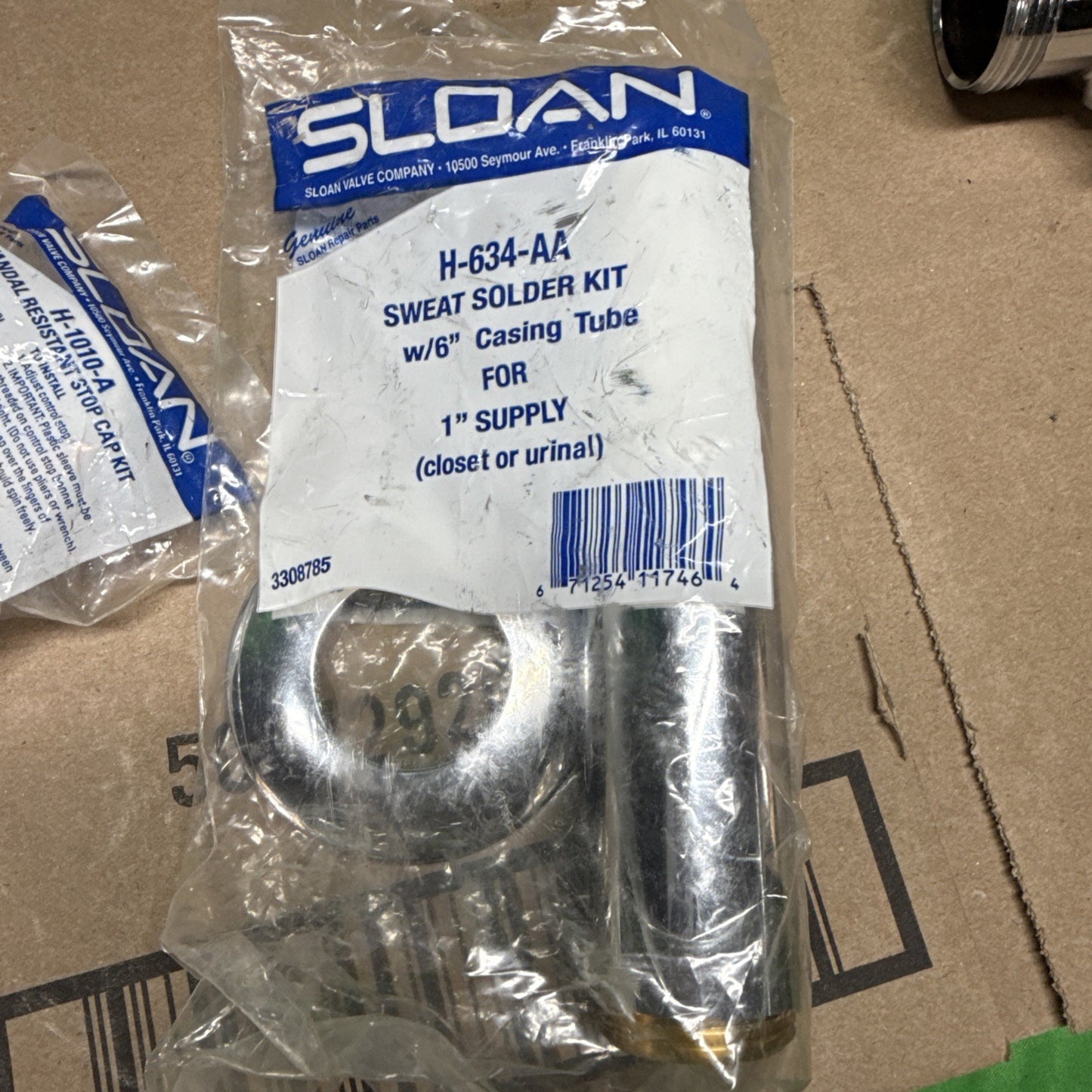 SLOAN EBV138A SENSOR ASSEMBLY, FLUSHOMETER, VALVE KIT, Closet 3.5gpf, READ DESCR