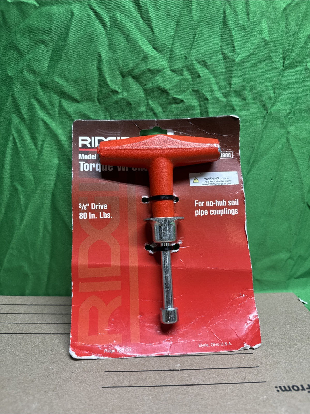 RIDGID 3/8" Torque Wrench, 80 lb-in Torque - 14988