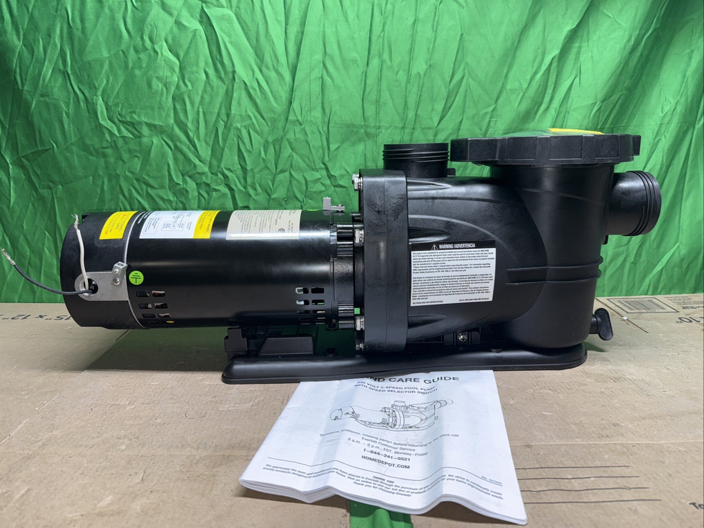 Everbilt 1.5 HP 2-Speed Pool Pump 230-Volt SPP15002-2SP *no unions*