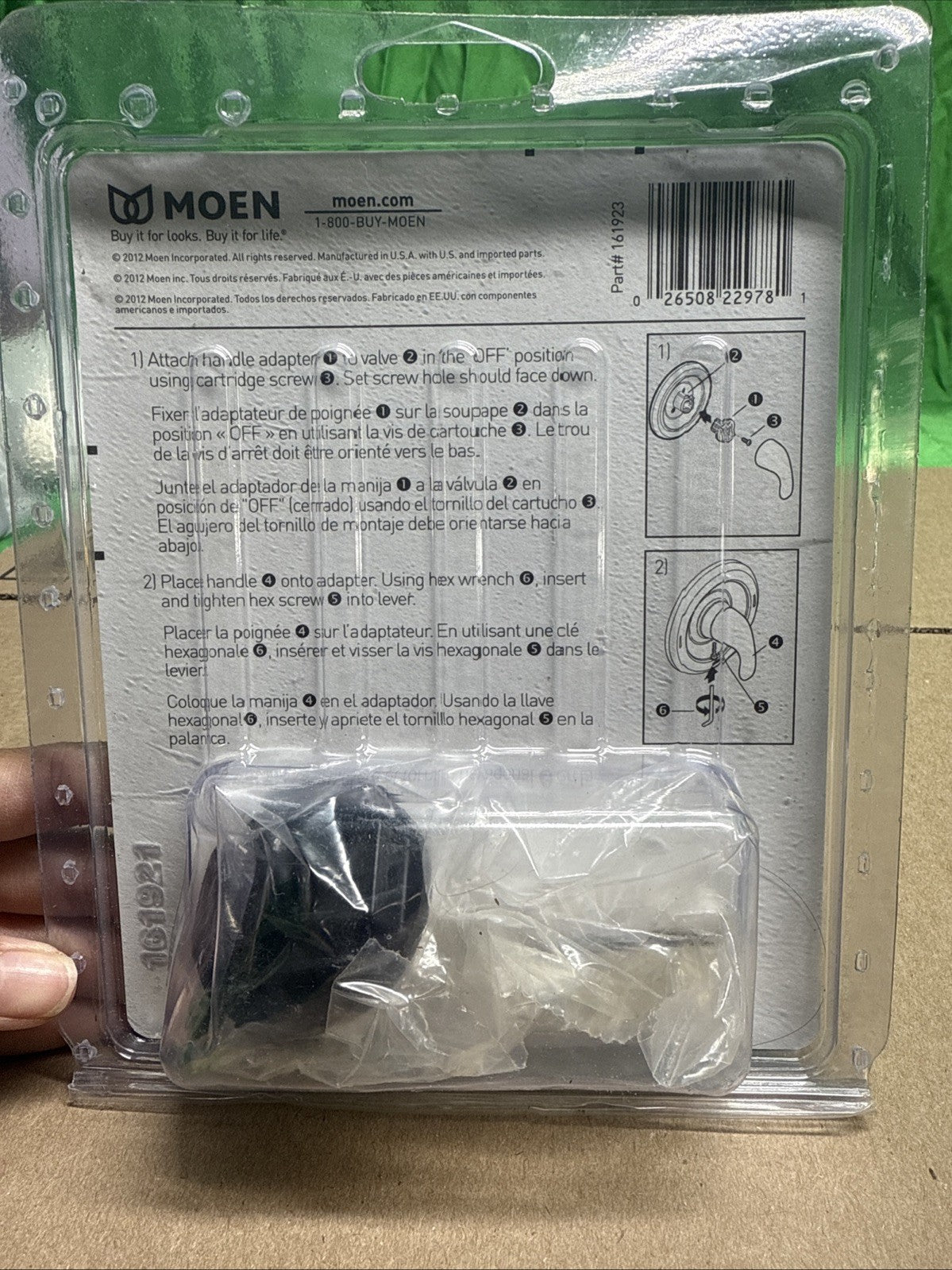 MOEN Posi-Temp Handle Kit 179100 CHROME NEW OPEN BOX