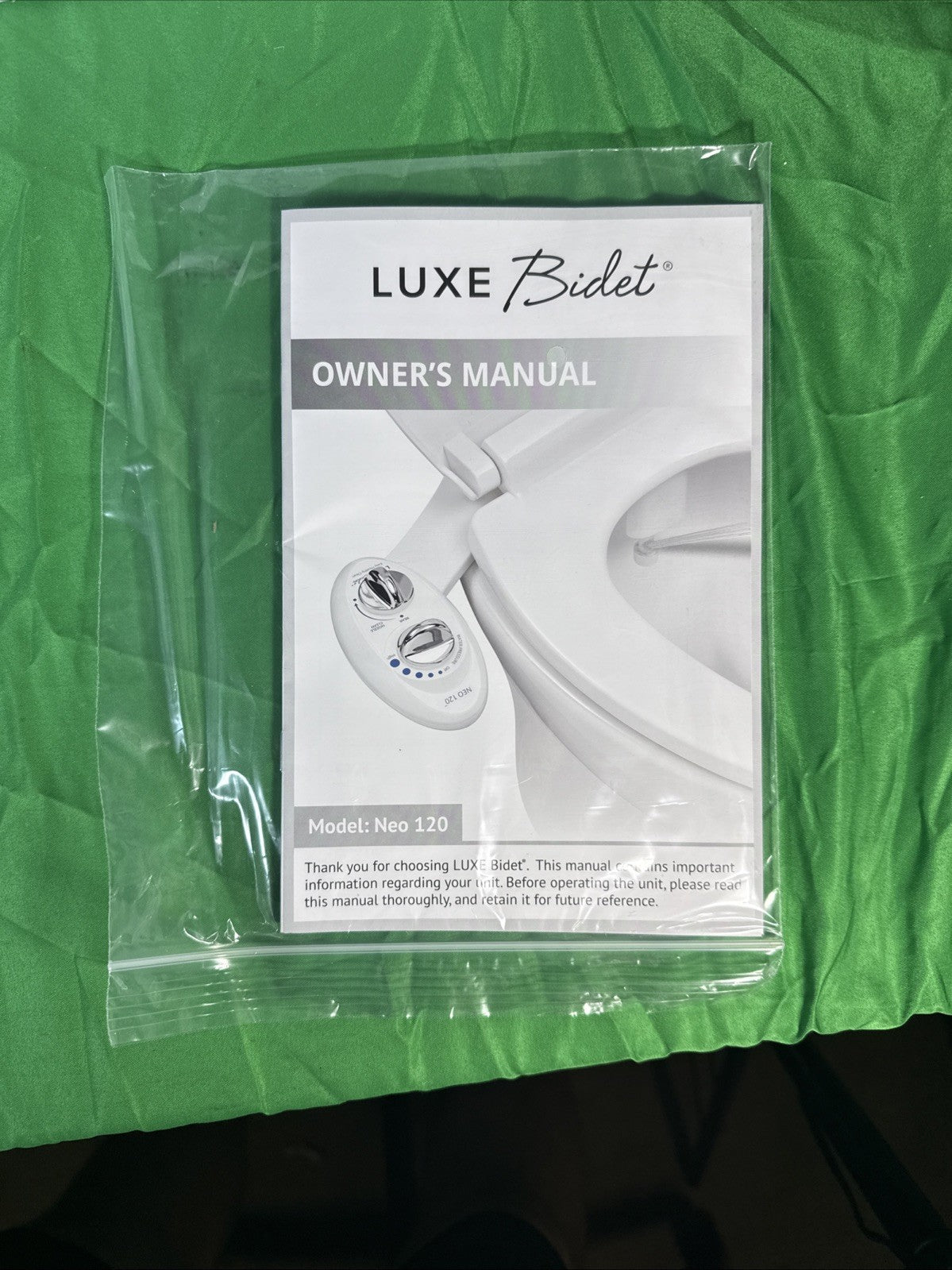 LUXE Bidet NEO 120 - Self-Cleaning Nozzle, Fresh Water Non-Electric Bidet